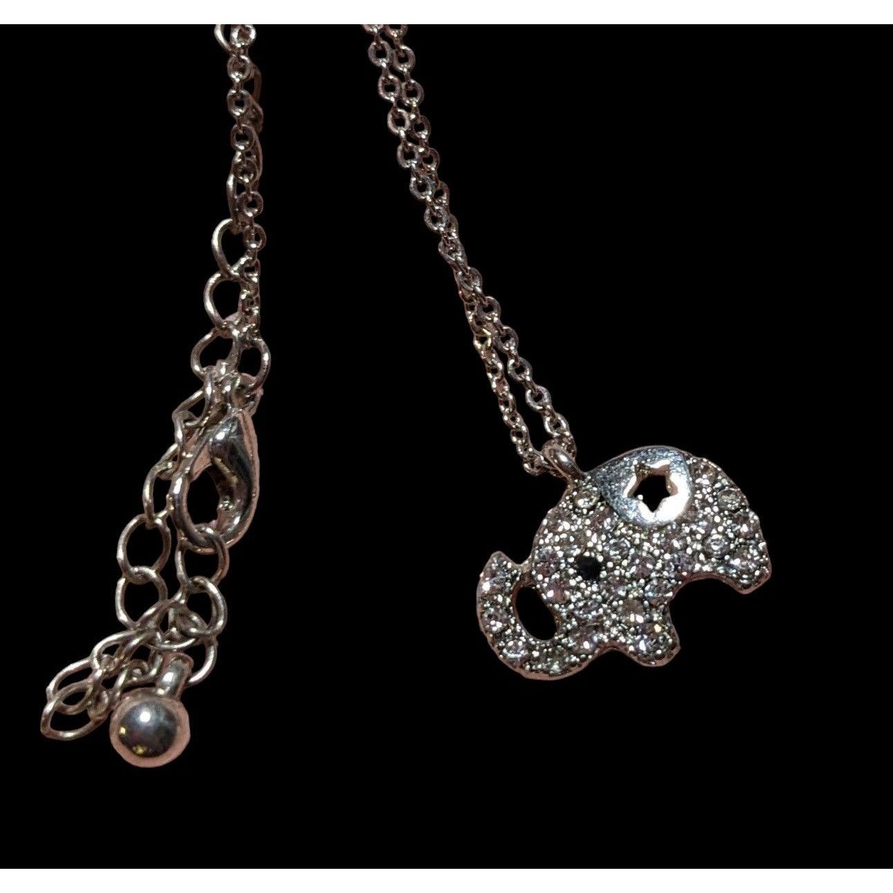 Other Minimalist Rhinestone Elephant Necklace Size ONE SIZE - 2 Thumbnail