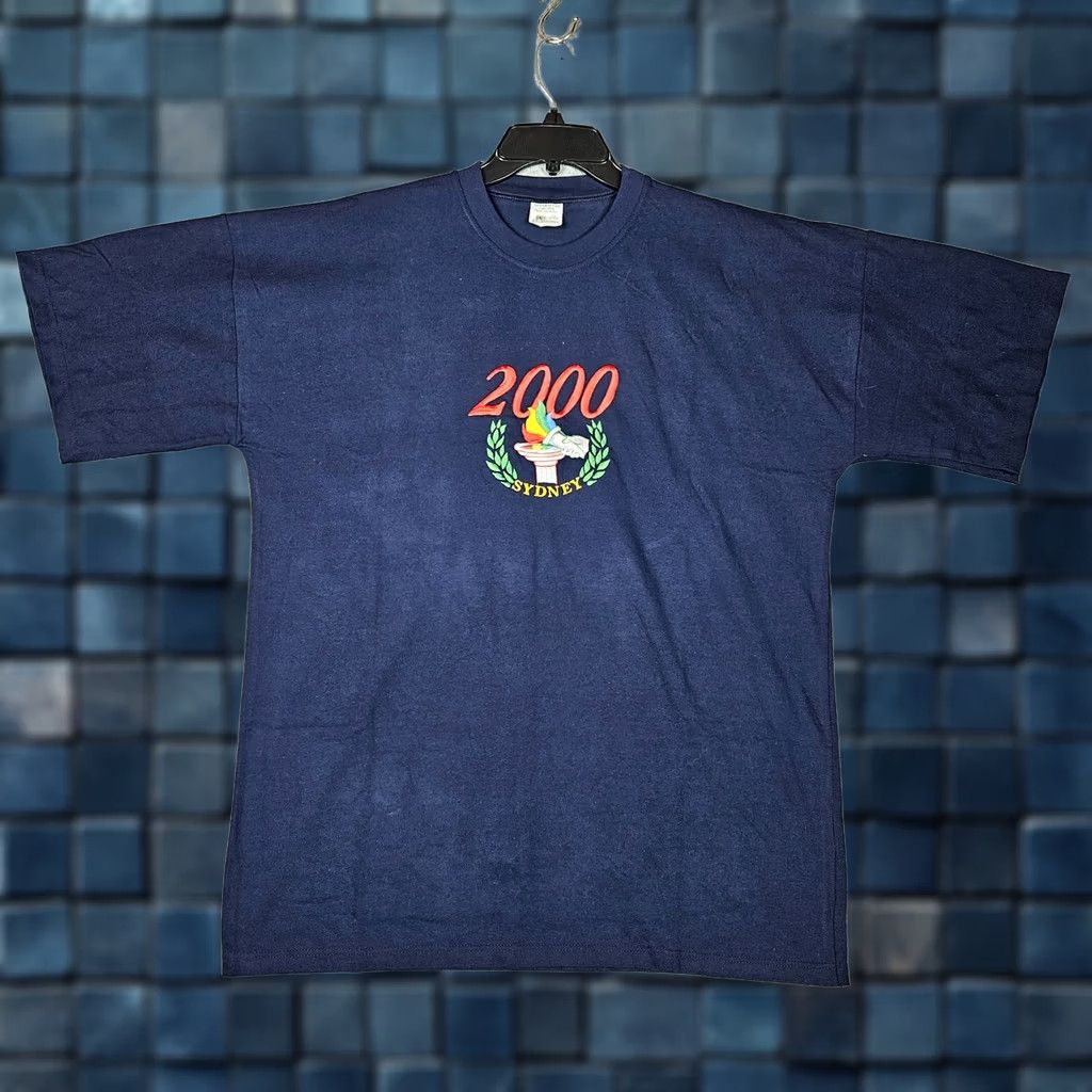 Vintage VINTAGE Australian Grown Unisex Adult 2000 Sydney Olympics Graphic Tee XL Blue T-Shirt Sports Mens Womens Boys Girls Size US XL / EU 56 / 4 - 1 Thumbnail