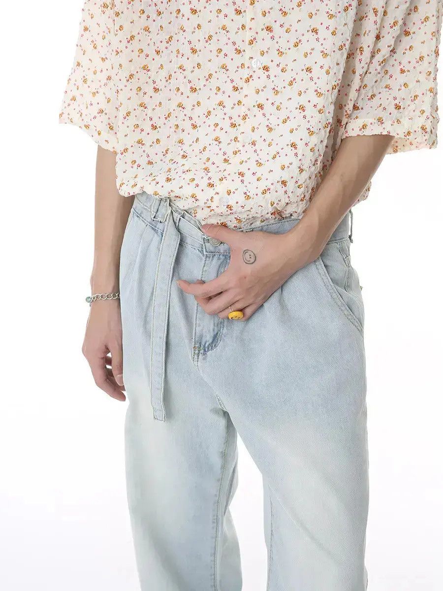 Japanese Brand Retro loose high street wide leg jeans Size US 32 / EU 48 - 6 Thumbnail