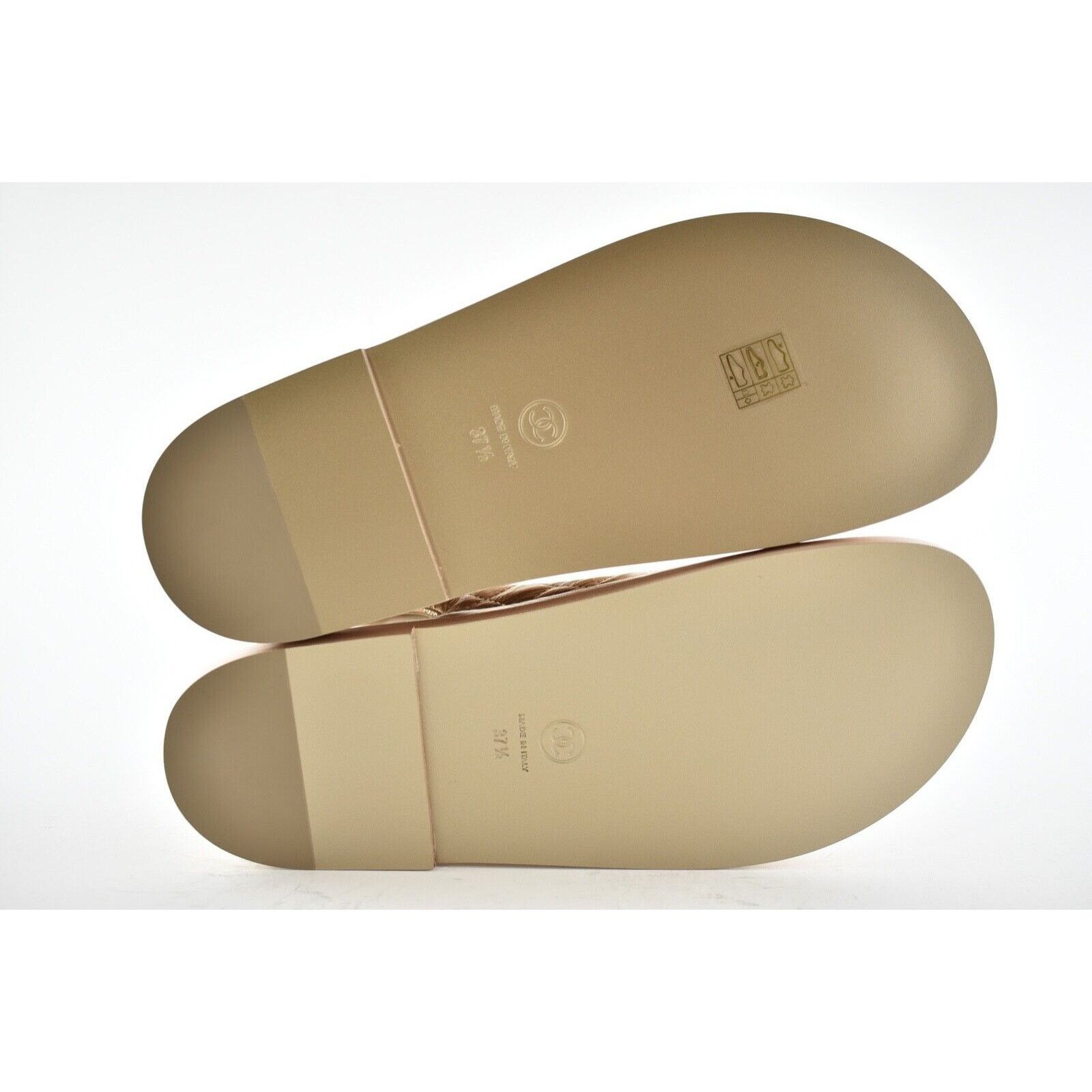Chanel Chanel 21C Bronze Quilt Chain CC Logo Mule Slide Strap Size US 7.5 / IT 37.5 - 12 Thumbnail