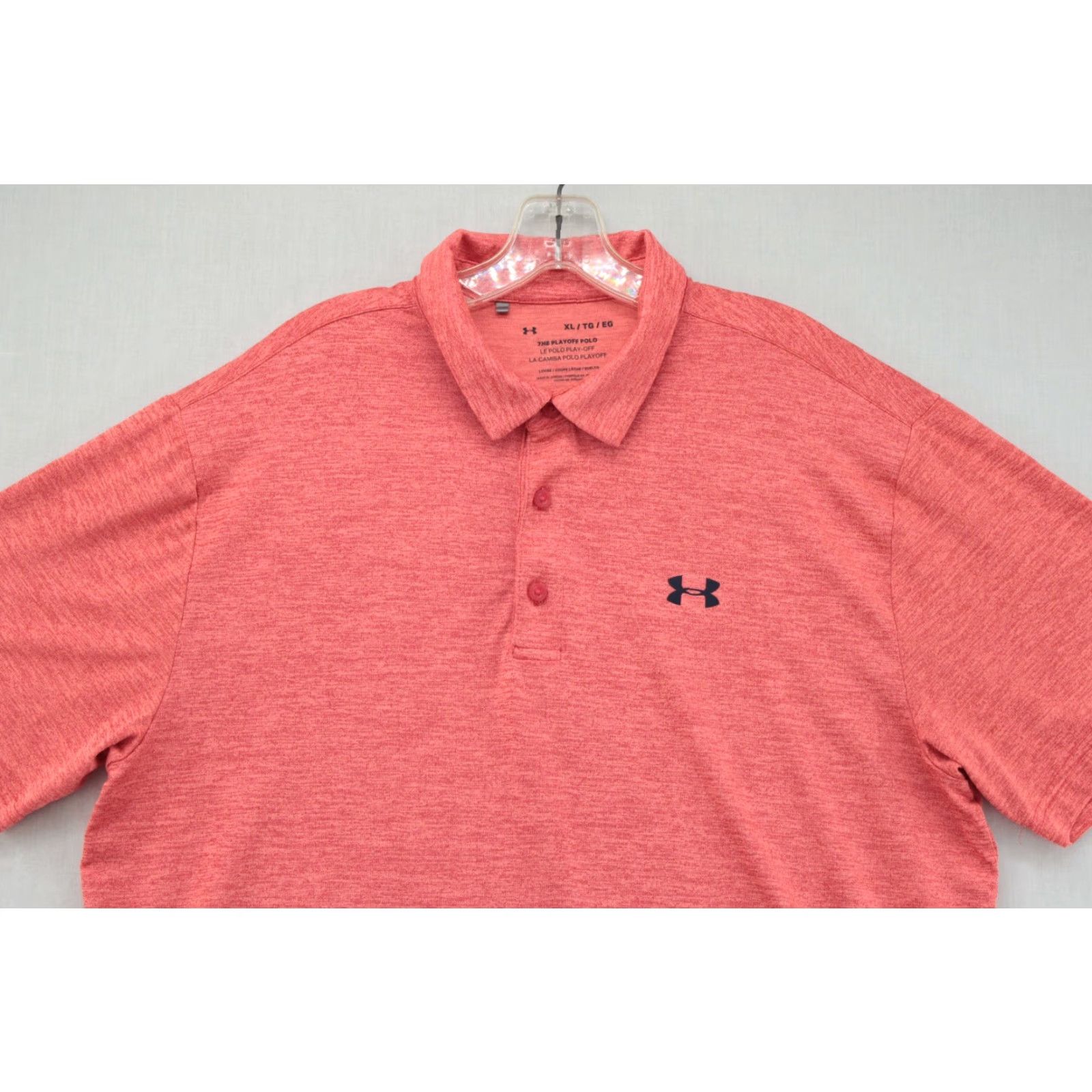 Under Armour Under Armour Shirt Polo The Playoff Orange Heather Stretch Golf Preppy XL Mens Size US XL / EU 56 / 4 - 2 Thumbnail