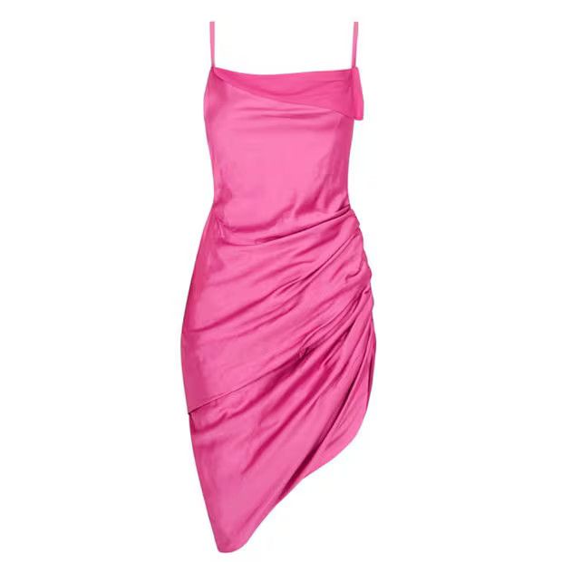 Jacquemus o1g2r1mq1024 Mini Dress in Pink Size XS / US 0-2 / IT 36-38 - 1 Thumbnail