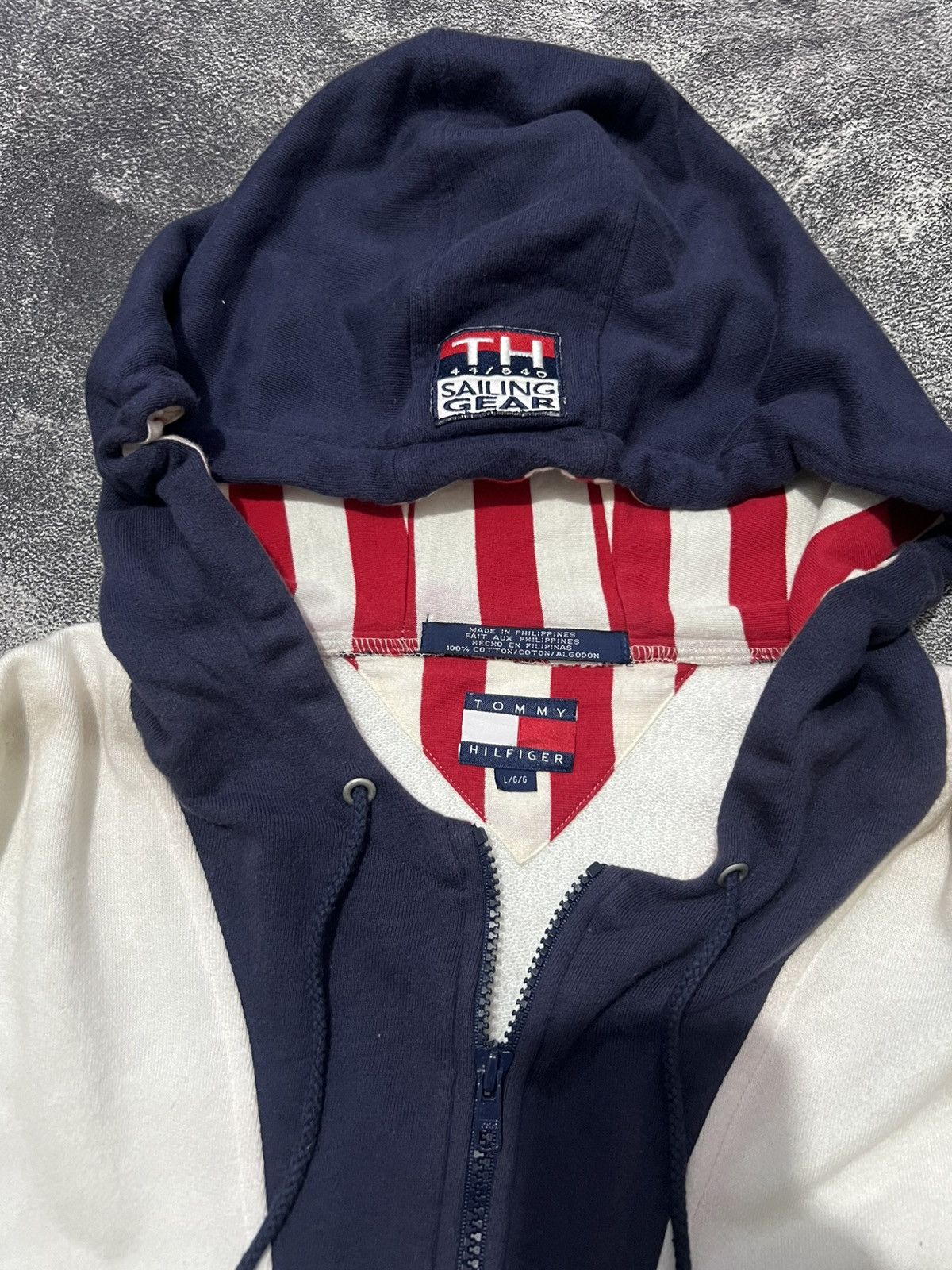 Tommy Hilfiger Tommy Hilfiger Sailing Gear Half Zip Hoodie Size US XL / EU 56 / 4 - 5 Thumbnail