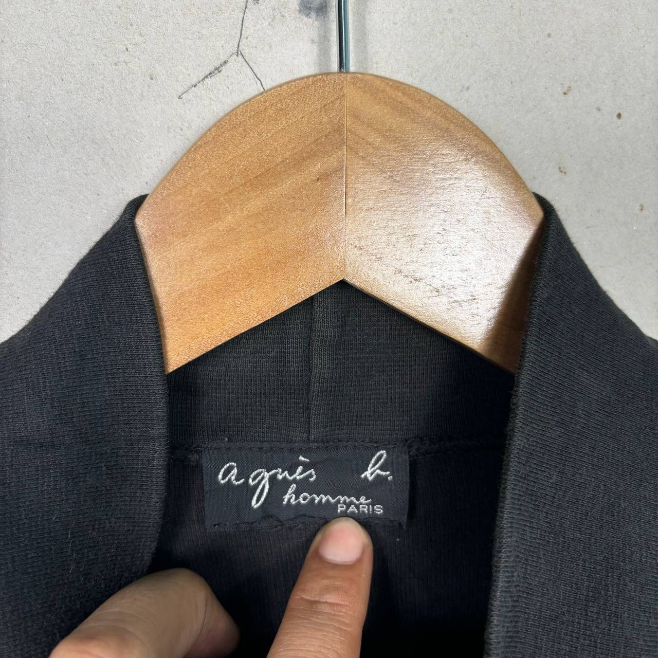 agnes b. Agnes B. Homme Paris Vintage Zip Sweatshirt Jacket Black M Size US M / EU 48-50 / 2 - 4 Thumbnail