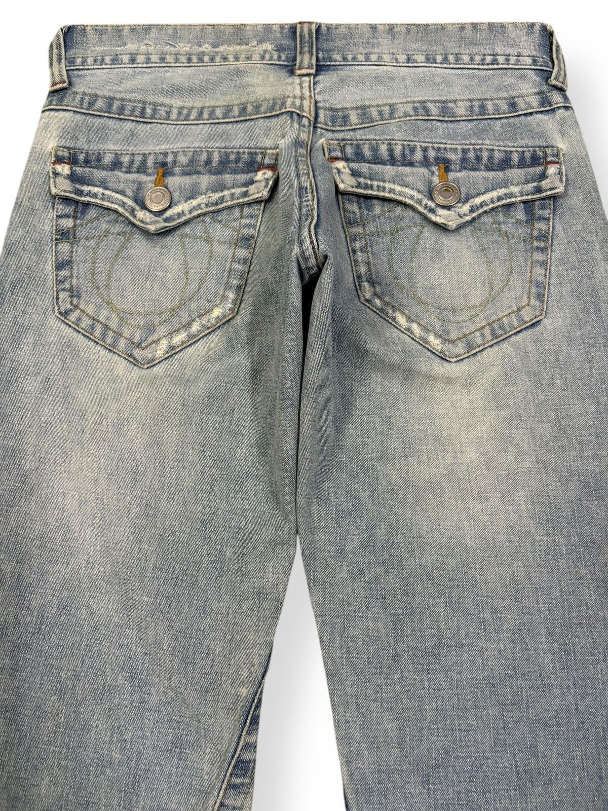 True Religion Y2K Japanese Brand Flare Distressed Jeans like True Religion Size 30" / US 8 / IT 44 - 9 Thumbnail