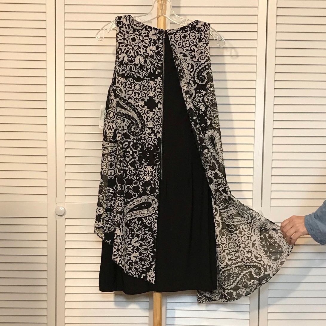 Other NWT SLNY Boho Chic Paisley Asymmetrical Shift Midi Dress 10 Size L / US 10 / IT 46 - 3 Thumbnail
