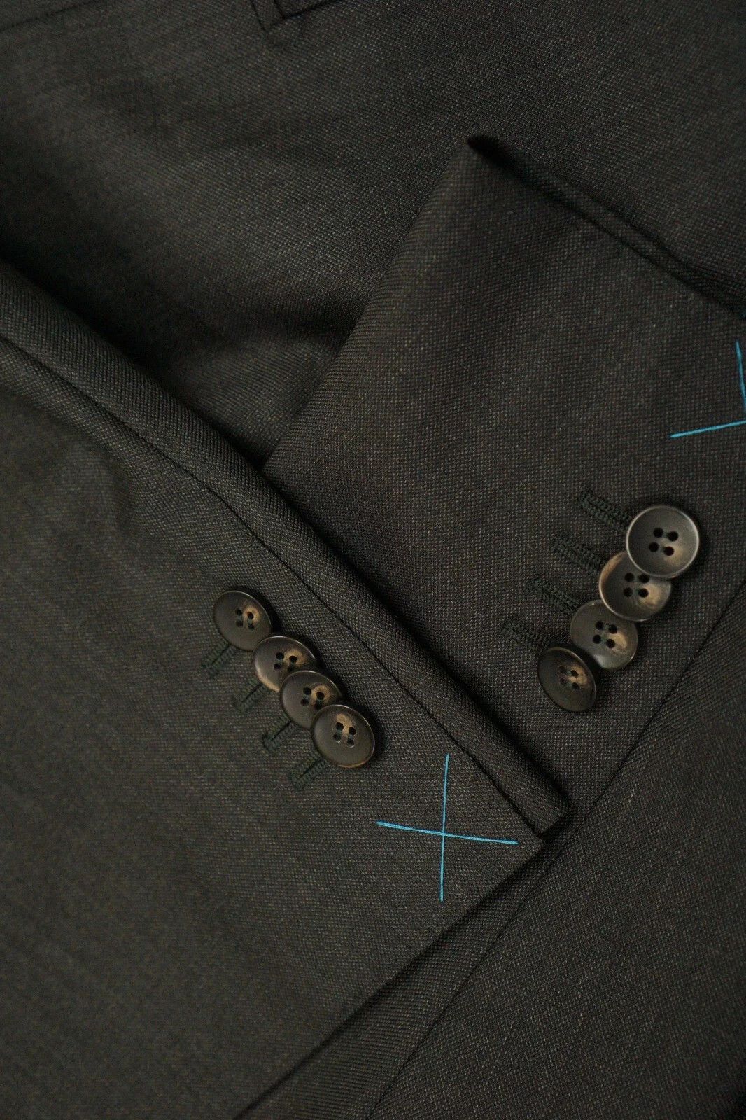 Suitsupply Men Suitsupply Suit Napoli Wool Charcoal Grey S110 US48S Size 48S - 5 Thumbnail