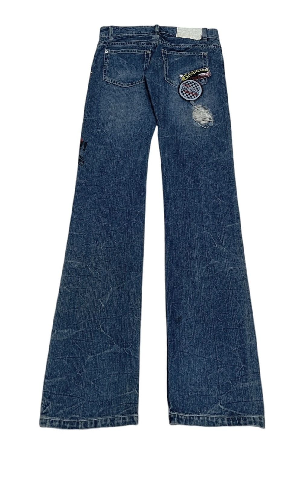 If Six Was Nine × Japanese Brand Rare Design Vintage Brand Witty Pitty Patches Jeans 2000s Size US 33 - 2 Thumbnail