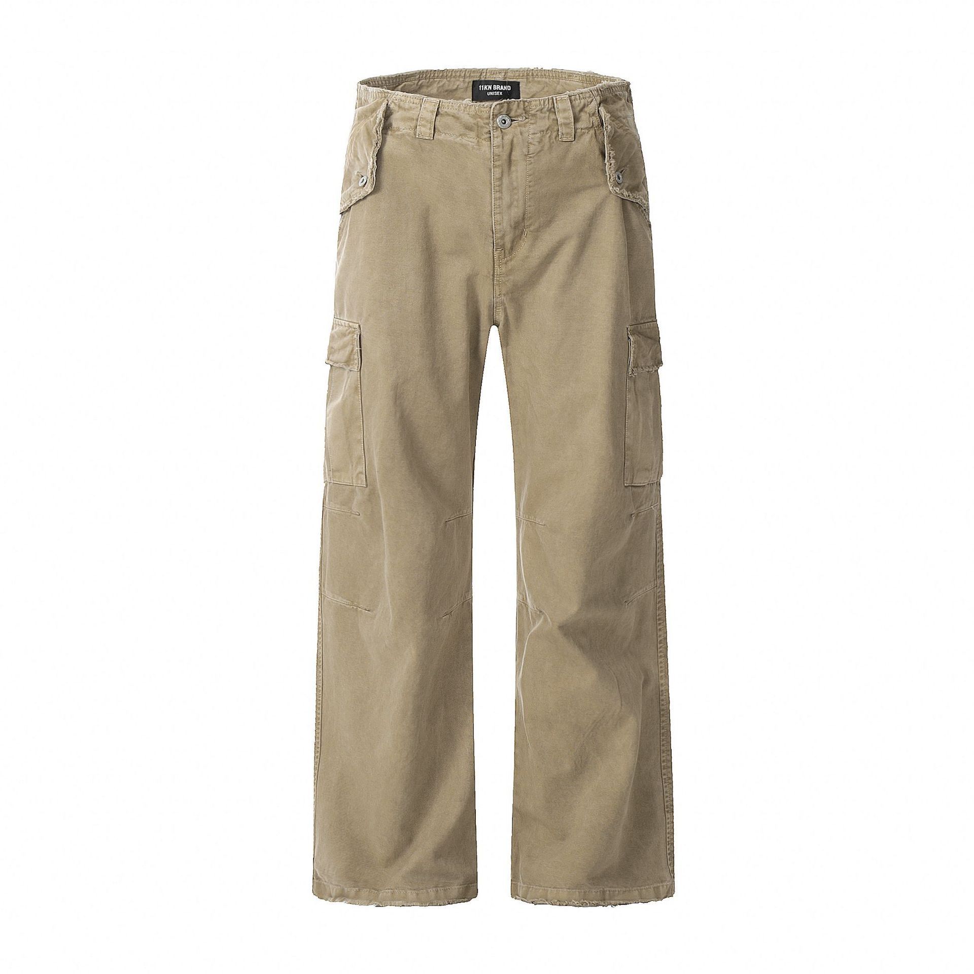 image of Cargo Straight-Leg Jeans in Khaki, Men's (Size 36)
