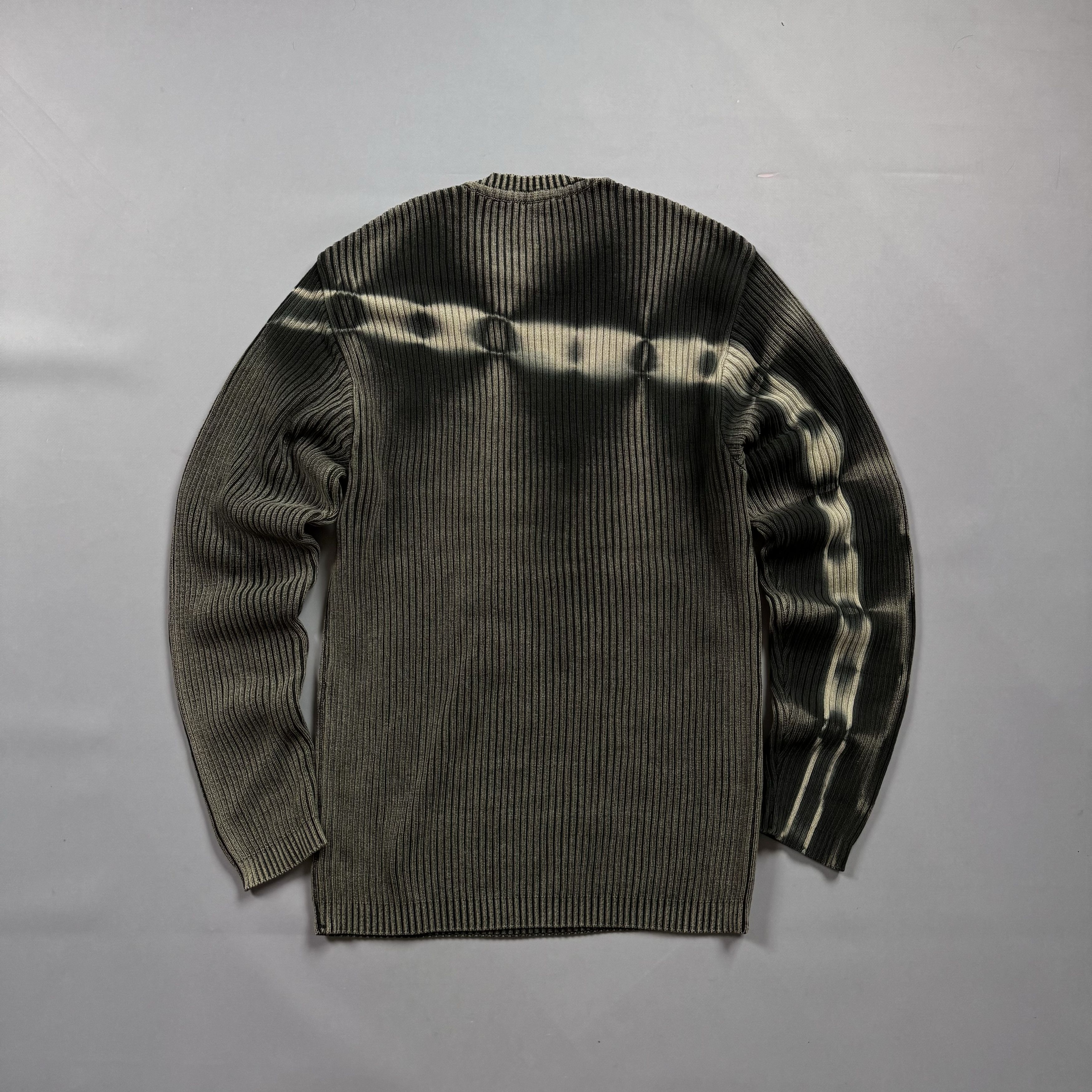 Japanese Brand VINTAGE RIBBED FADED KNIT SWEATER JUNYA WATANABE STYLE Y2K Size US L / EU 52-54 / 3 - 4 Thumbnail