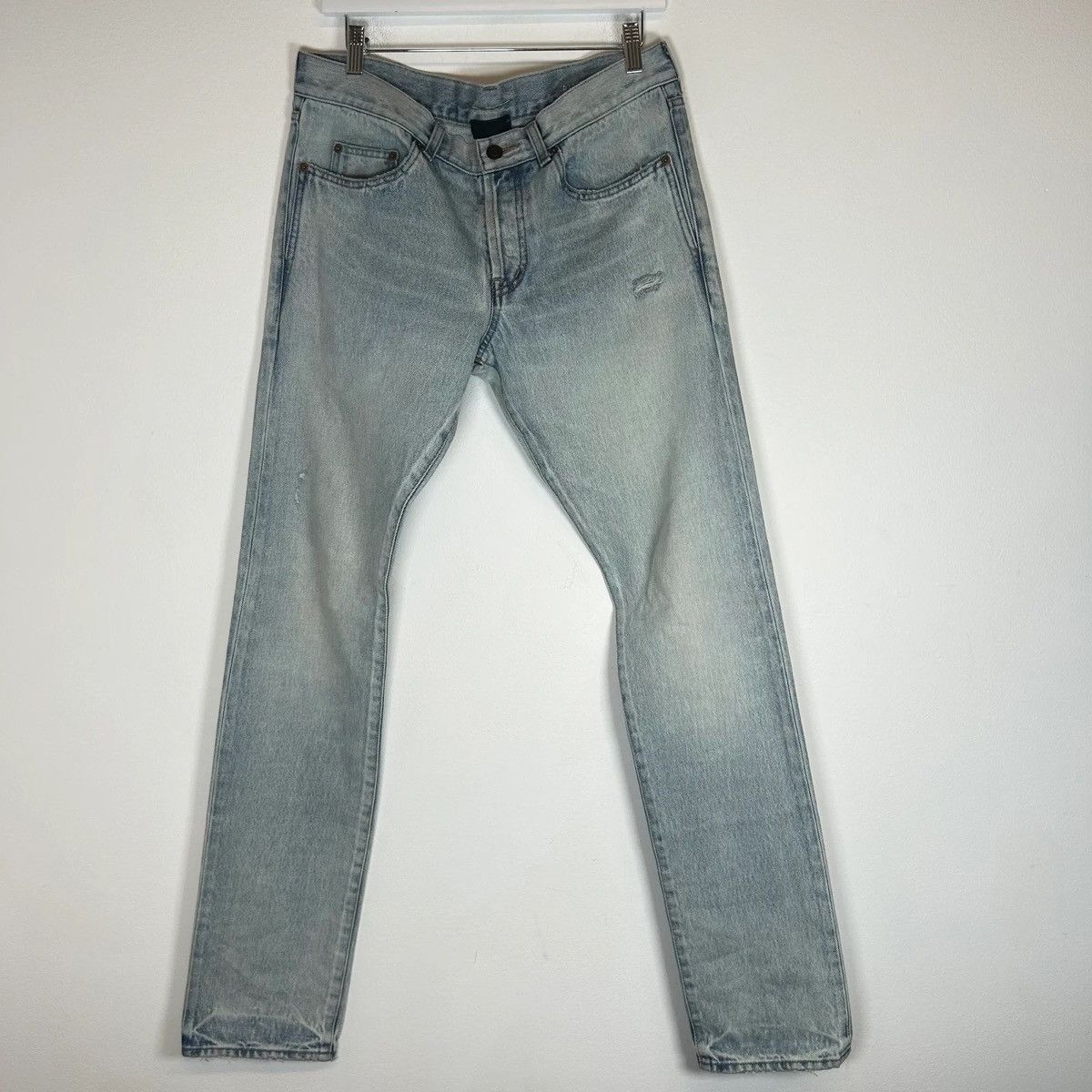 Saint Laurent Paris Saint Laurent D18 Lightwash Jeans Size US 31 - 1 Thumbnail