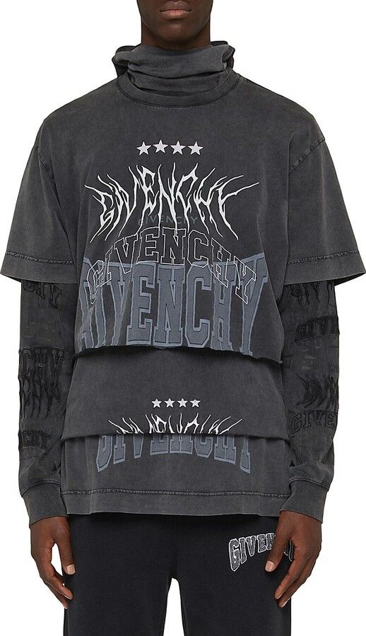 Givenchy o1mle0125 All-in-One T-Shirt Balaclava in Grey Size US M / EU 48-50 / 2 - 4 Thumbnail