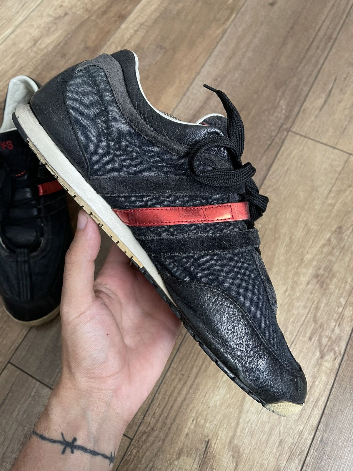 Y-3 Adidas Y-3 Yohji Yamamoto Sneakers Shoes Low Top Size US 10.5 / EU 43-44 - 10 Thumbnail