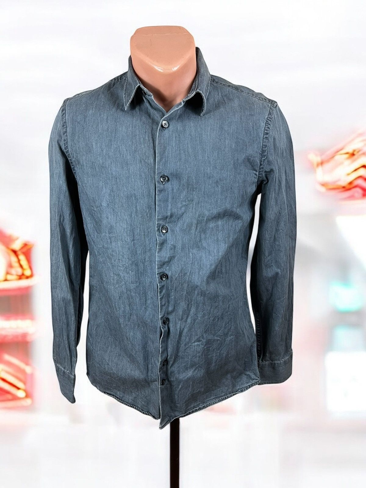 J.Lindeberg J.Lindeberg grey cotton slim fit shirt size S Size US S / EU 44-46 / 1 - 1 Thumbnail