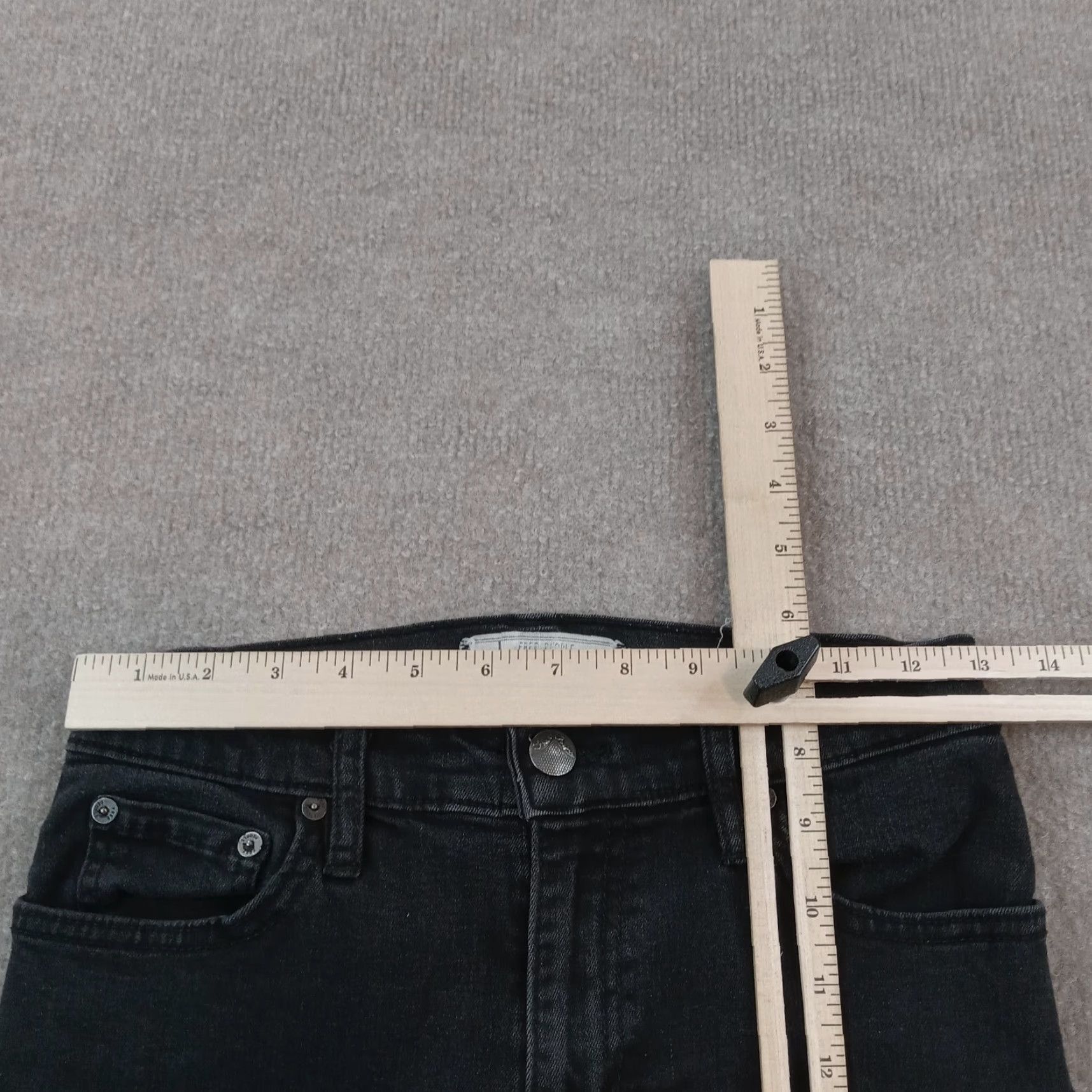 Free People Free People Womens Black Skinny Stretch High Rise Jeans 26 Regular Size 26" / US 2 / IT 38 - 5 Thumbnail