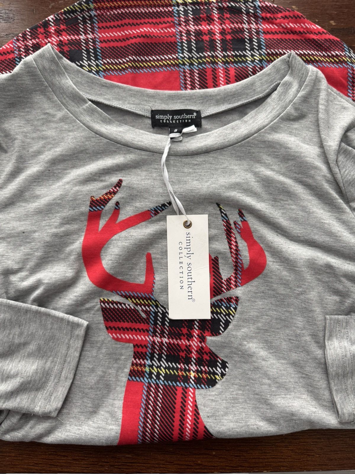 Southern Tide Simply Southern oh Deer Plaid Hi Low pajamas cozy tunic free Size S / US 4 / IT 40 - 2 Thumbnail