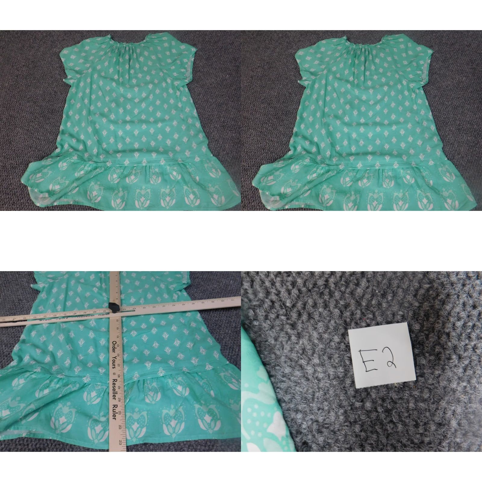 Vintage VINTAGE? No. St. John's Bay Womens Blouse XS Green Floral Crew Neck Pullover Short Sleeve Button Rayon Casual Regular Blouse Womens Girls? Size XS / US 0-2 / IT 36-38 - 8 Thumbnail
