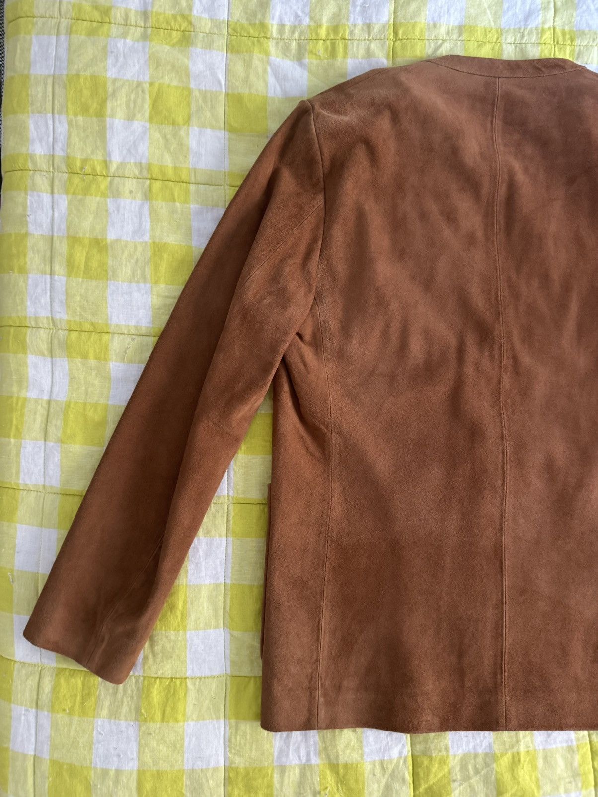Beams Japan Beams Made in Italy Collarless Suede Jacket 42 XS NWT Size US XS / EU 42 / 0 - 19 Thumbnail