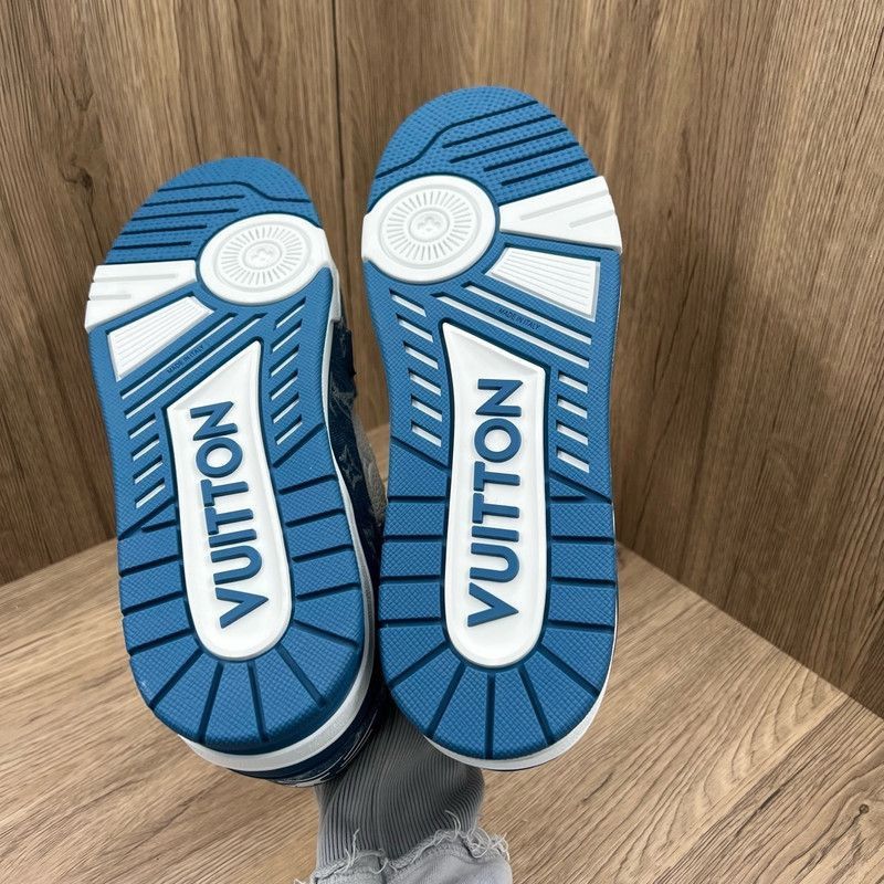 Louis Vuitton Louis Vuitton Denim Trainer Low-Top Sneakers -2508 Size US 11 / EU 44 - 8 Thumbnail