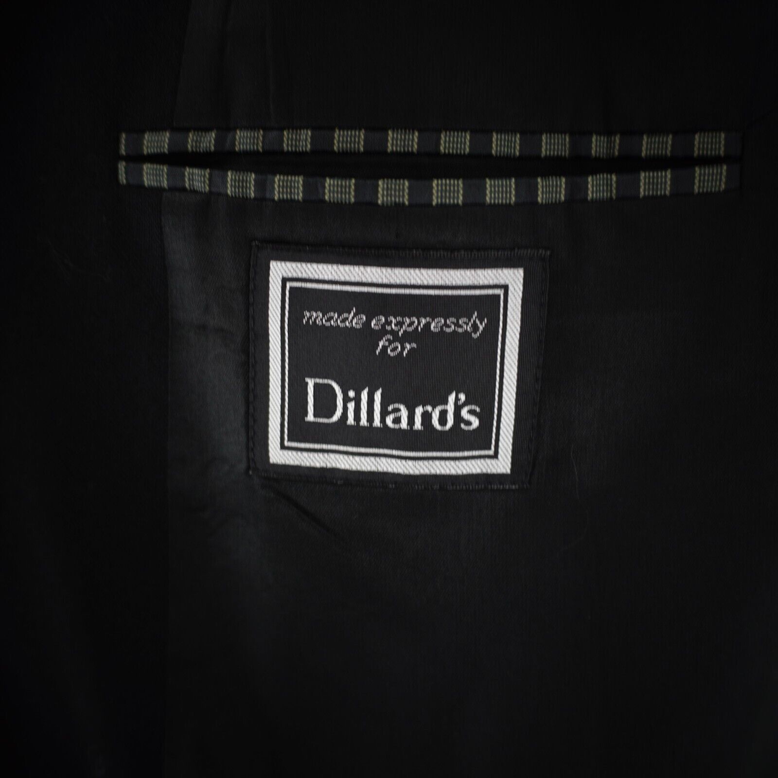 Vintage Wimbledon England Black Wool Polyester 2 Gold Button Blazer Size 44L - 9 Thumbnail
