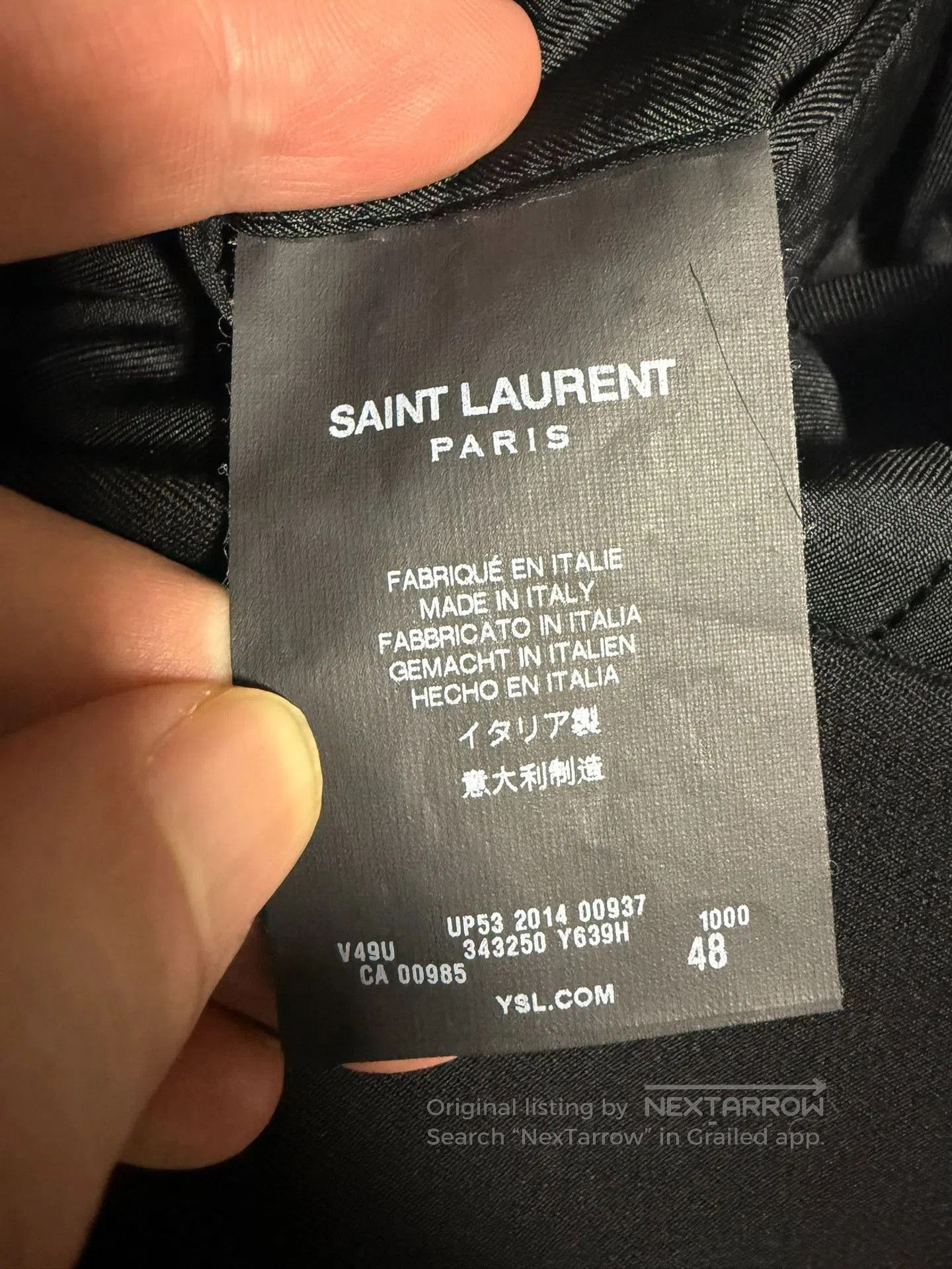 Saint Laurent Paris Saint Laurent Black Smoking Suit Jacket. Size US M / EU 48-50 / 2 - 5 Thumbnail