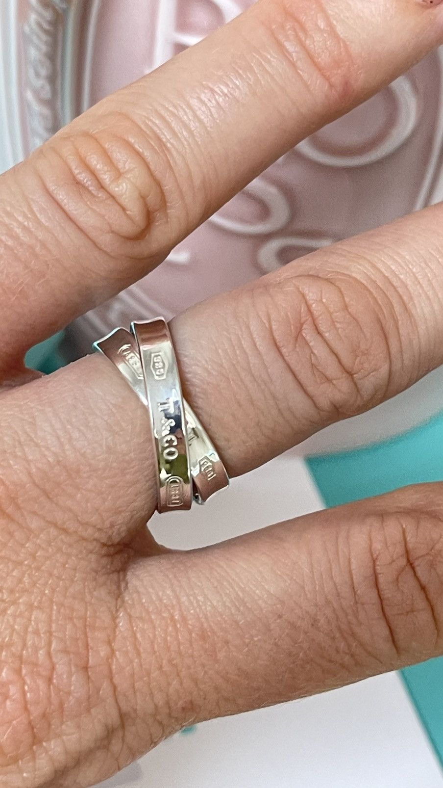 Tiffany & Co. Tiffany & Co. Tiffany 1837 Interlocking Ring Silver 5.5 NEW Size ONE SIZE - 1 Thumbnail
