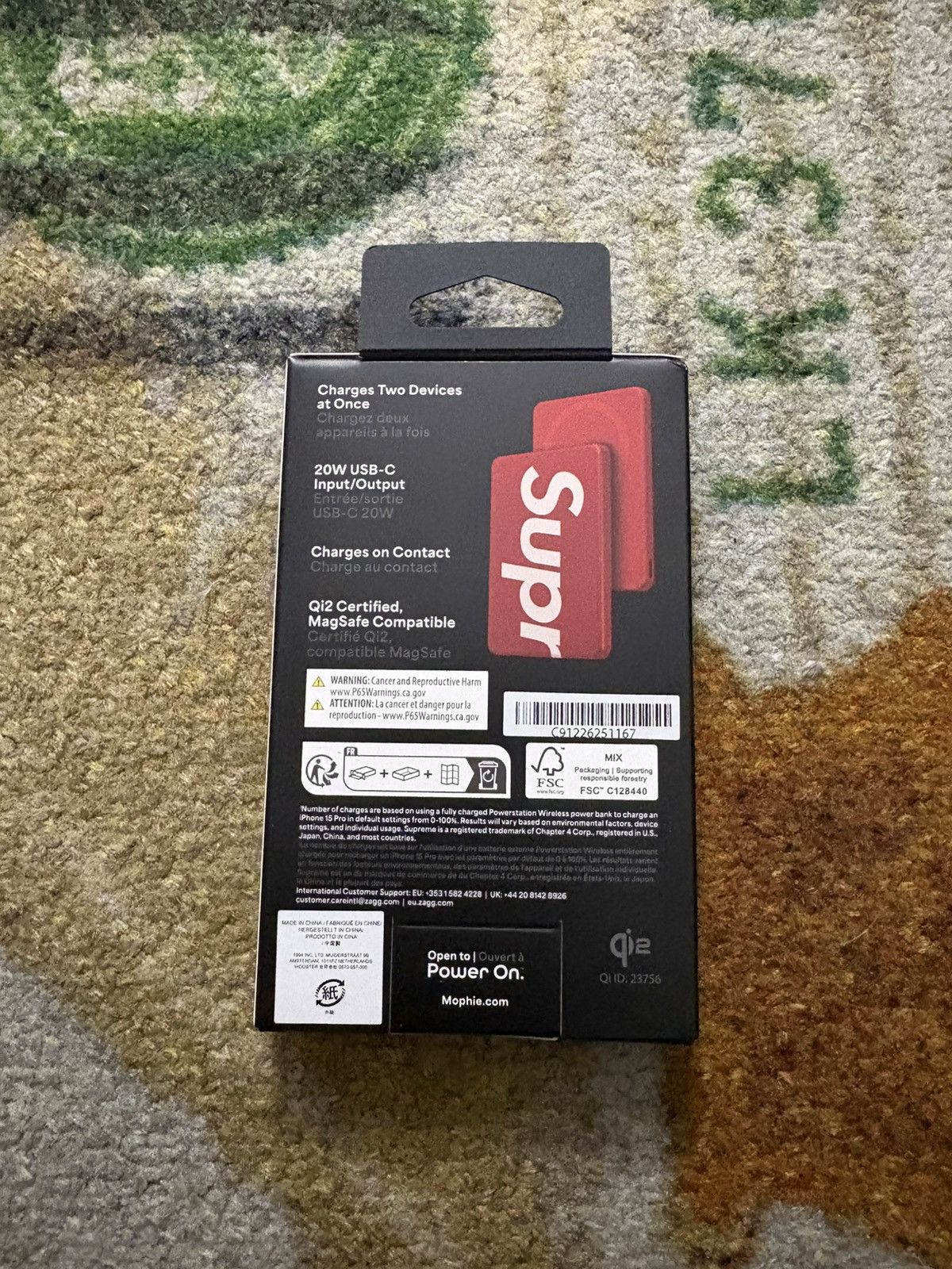 Mophie × Supreme Supreme mophie Qi2 Powerstation Size ONE SIZE - 2 Thumbnail