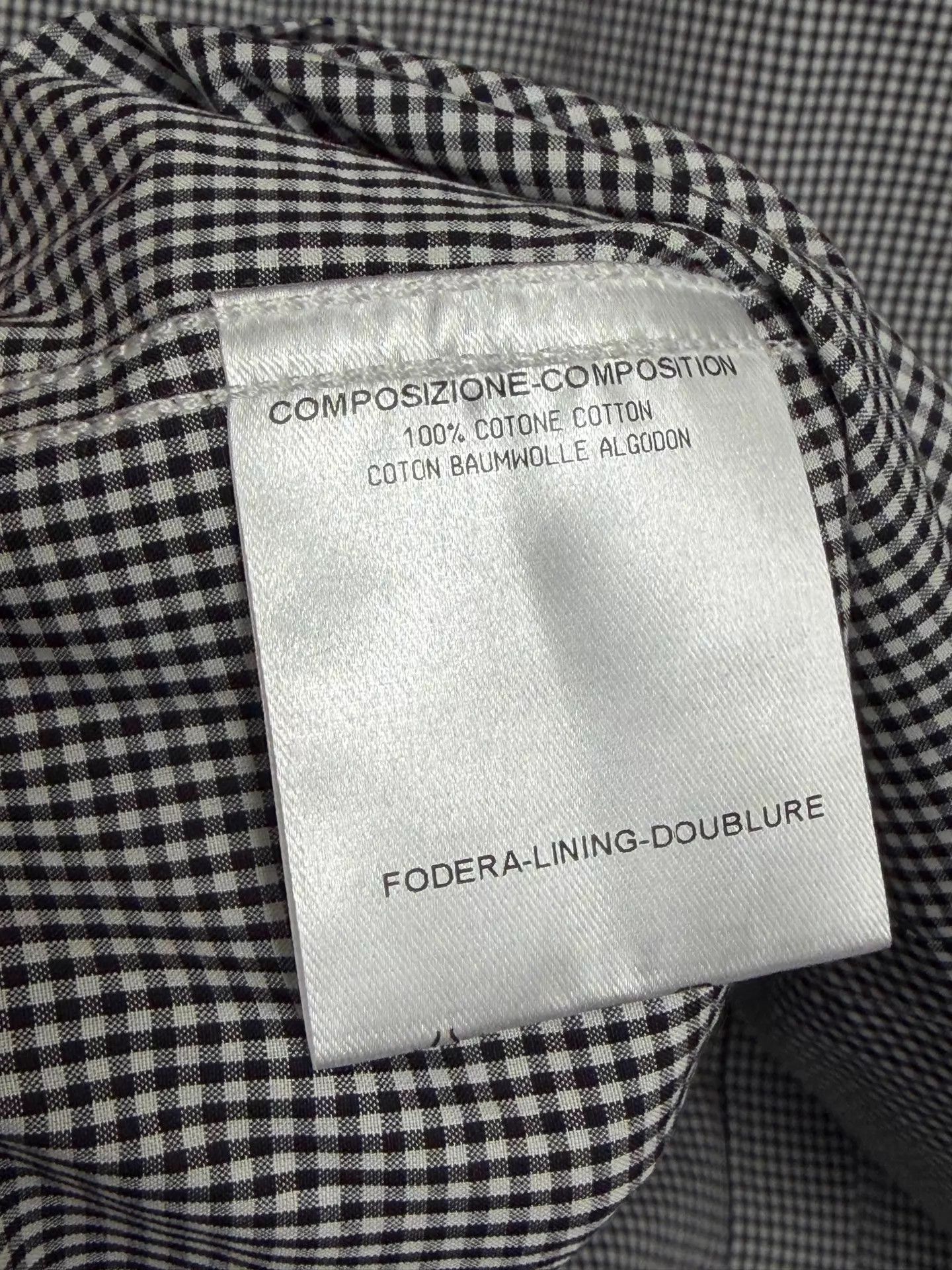 Gucci Gucci Slim Fit Checkered Cotton LS Shirt 42 IT Size US XL / EU 56 / 4 - 6 Thumbnail
