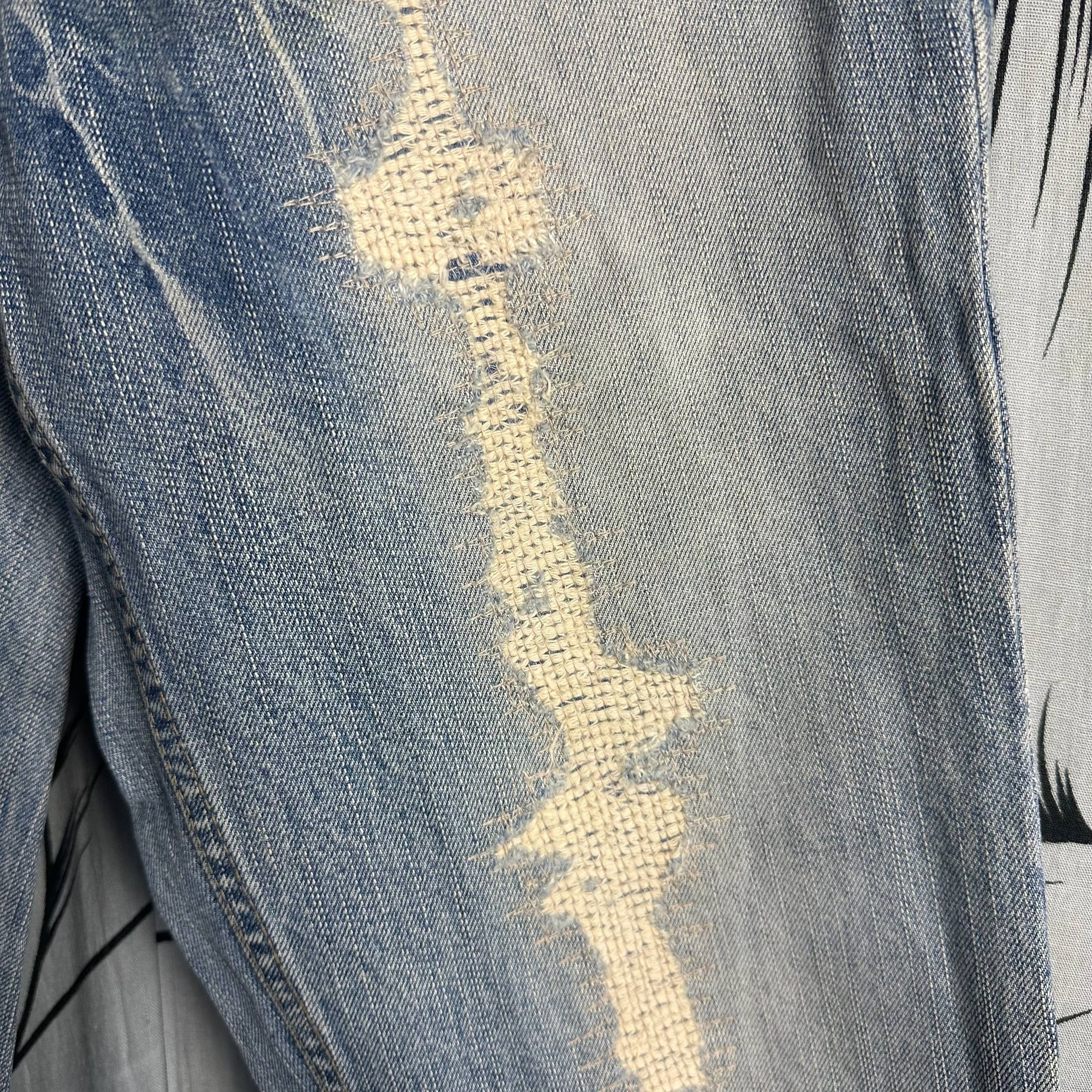 PPFM 2000s PPFM Punk Distressed Denim Pant Size US 32 / EU 48 - 12 Thumbnail