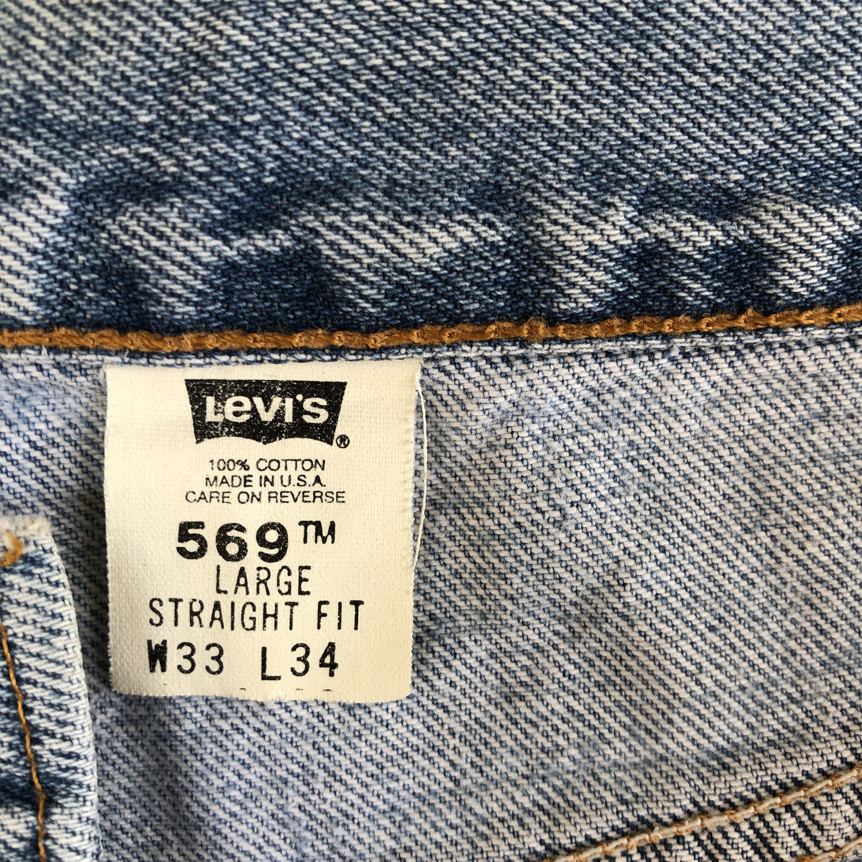 Levi's × Vintage Vintage Levis 569 Sun Faded Baggy Jeans Levi's Ripped Denim Size US 32 / EU 48 - 9 Thumbnail