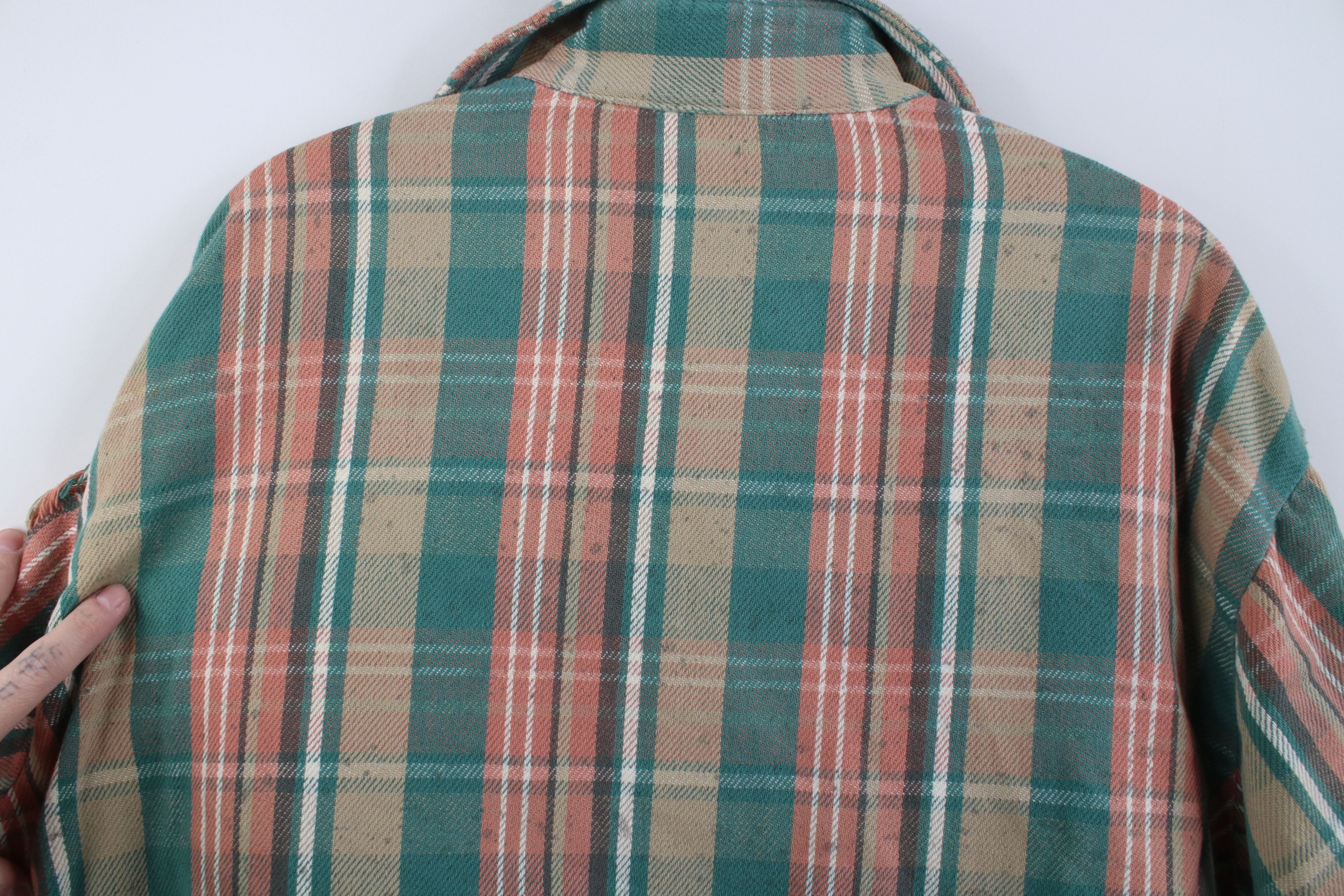 Vintage AS IS Vintage 70s Big Mac Collared Button Shirt Plaid USA Size US XL / EU 56 / 4 - 13 Thumbnail