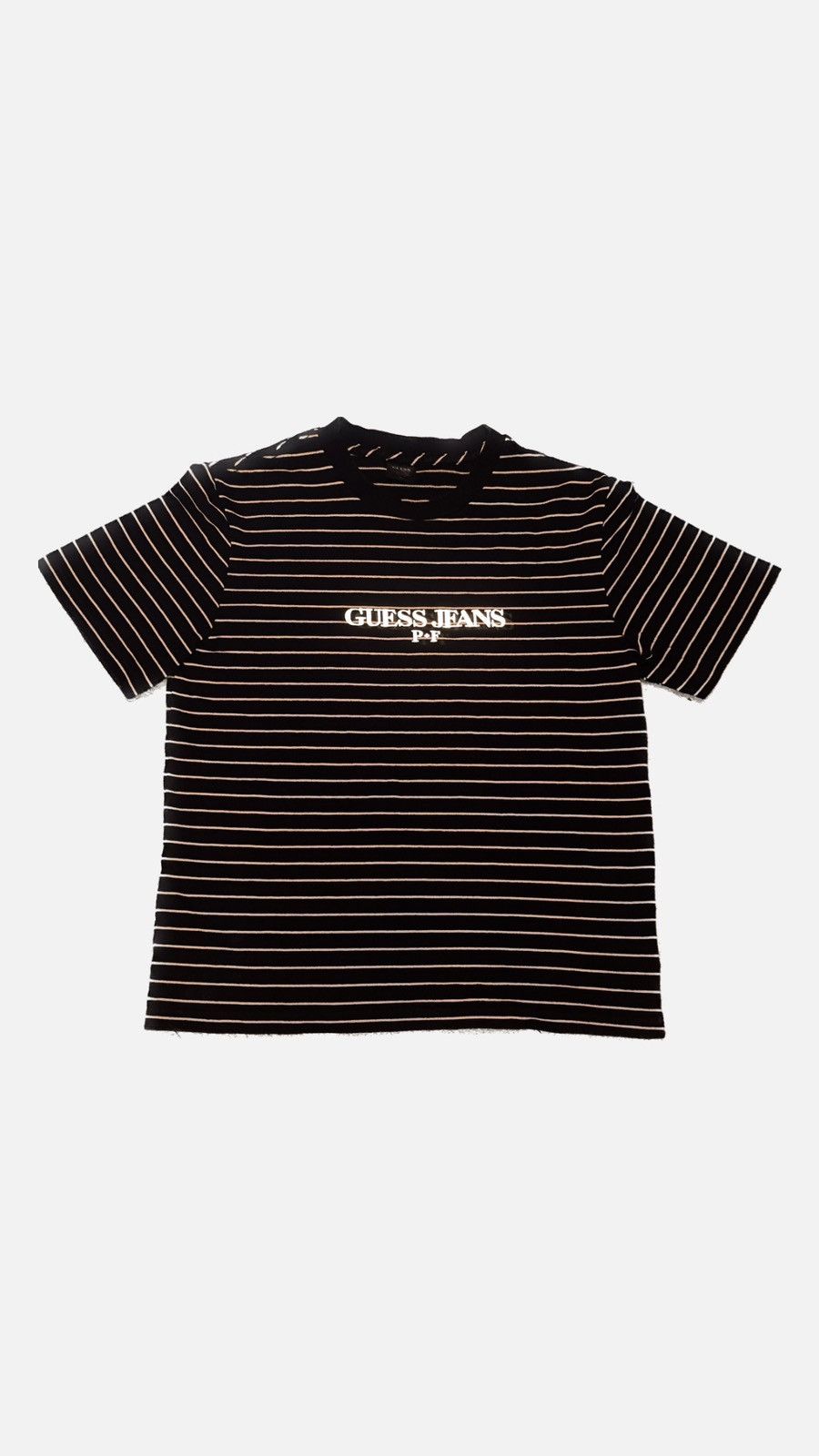 image of Asap Rocky x Guess Places + Faces Reflective Shirt in Black/White, Men's (Size Medium)