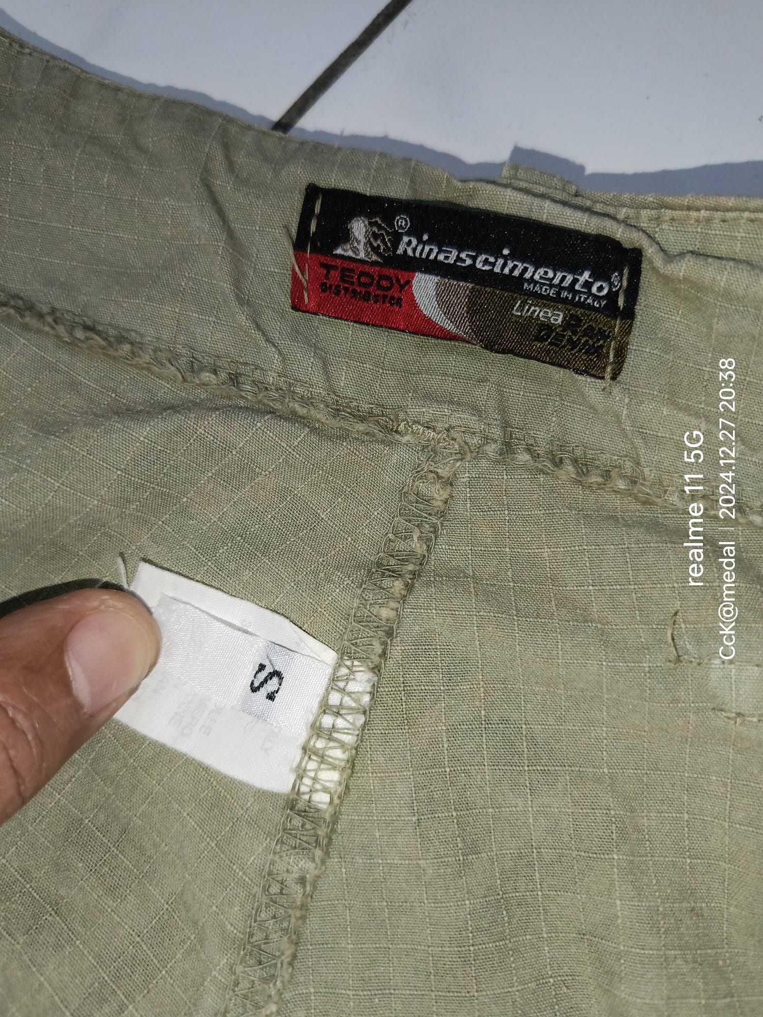 Other VTG 🕶️Rinascimento linea raw denim Made in Italy Size 33" - 5 Thumbnail
