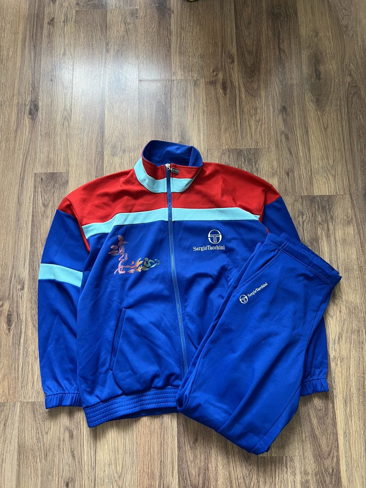 Sergio Tacchini Sergio Tacchini Vintage Tracksuit (Jacket & Pants Set) Size US M / EU 48-50 / 2 - 1 Thumbnail