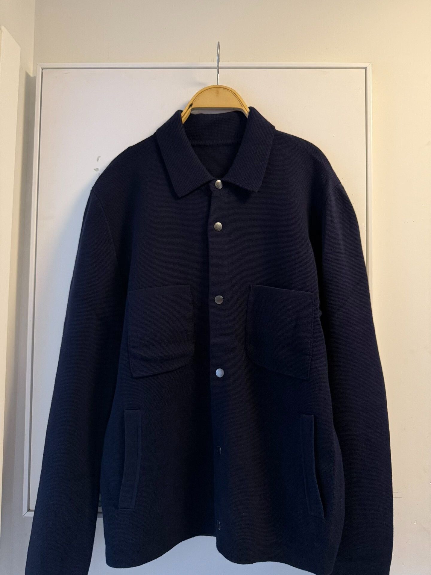 Ermenegildo Zegna ZEGNA Men's Wool Jacket in Navy Blue Size US M / EU 48-50 / 2 - 1 Thumbnail