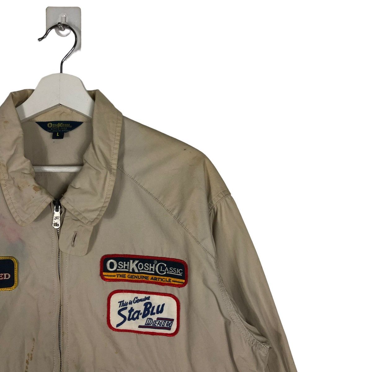 Oshkosh × Vintage 🔥 VINTAGE OSHKOSH CLASSIC PATCHES WORK JACKET Size US L / EU 52-54 / 3 - 6 Thumbnail