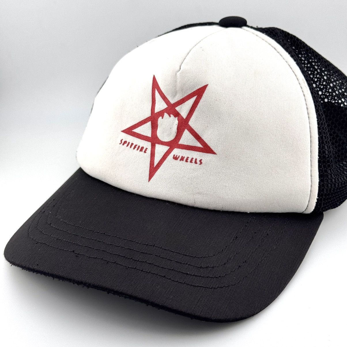 Spitfire Vtg Spitfire Wheels Pentagram Logo Trucker Hat Skateboard Size ONE SIZE - 3 Thumbnail