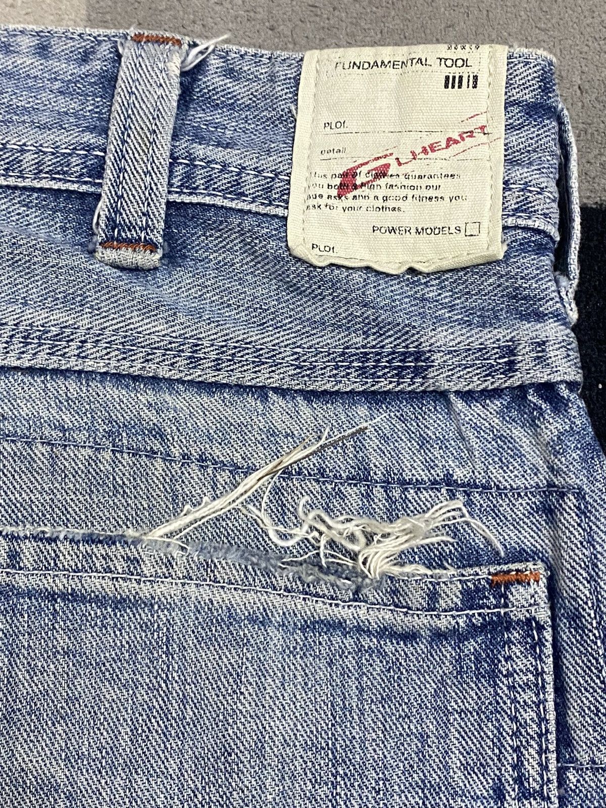 Japanese Brand Distressed Vintage Blue Denim Carpenter Jeans With a Relaxed Size US 38 / EU 54 - 14 Thumbnail