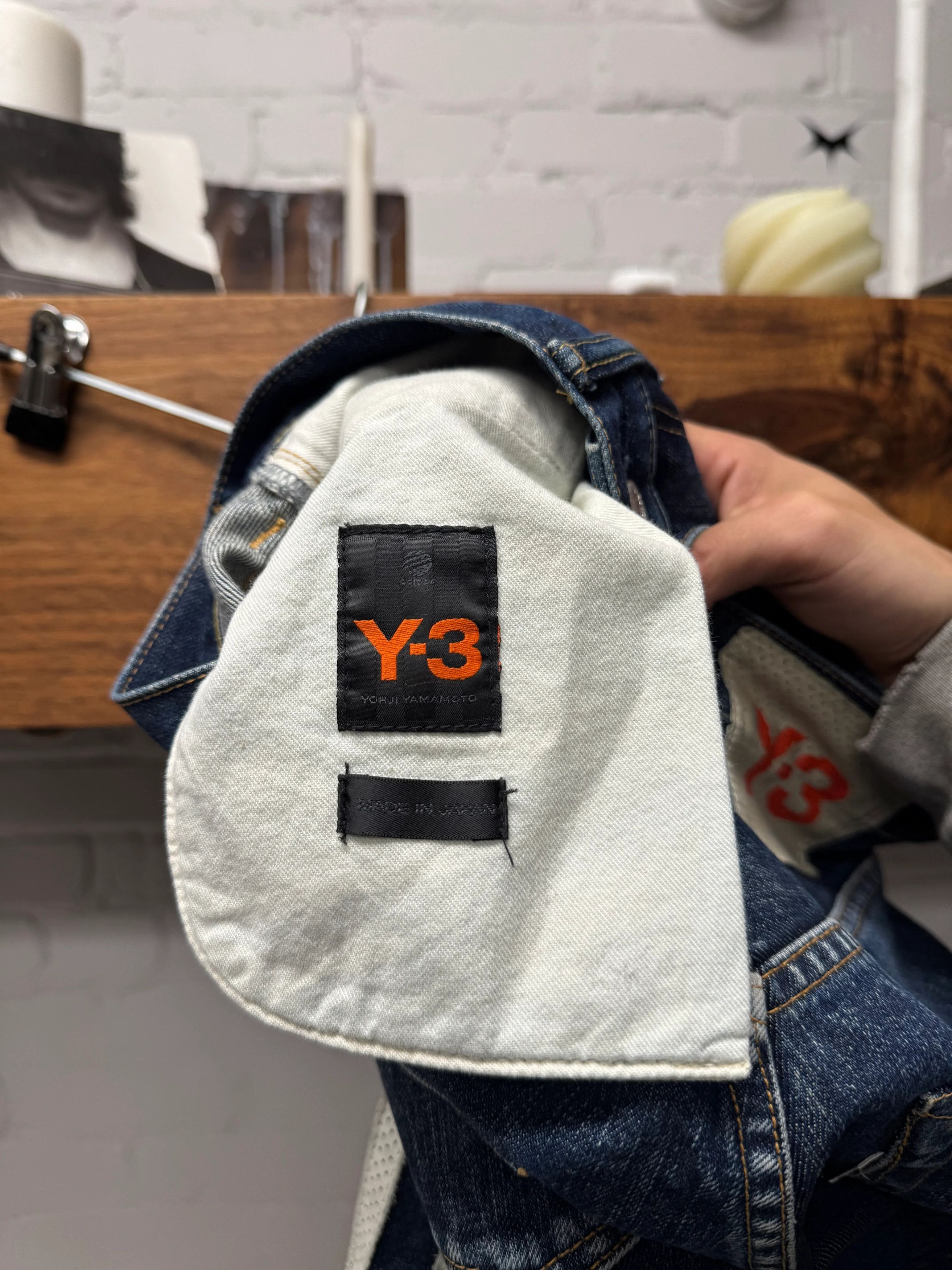 Yohji Yamamoto SS2004 Y-3 Yohji Yamamoto x Adidas ‘3-Stripe’ Blue 1/500 Selvedge Denim Size US 28 / EU 44 - 6 Thumbnail