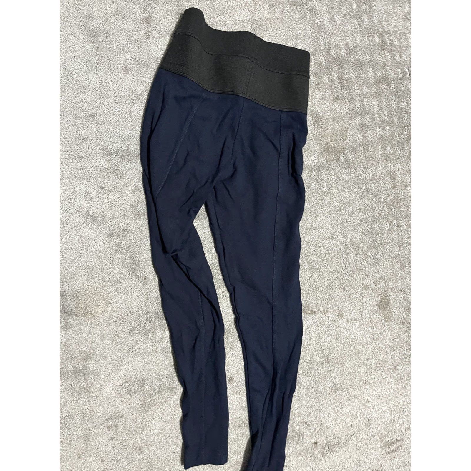 Zara VINTAGE Zara Leggings Pants Womens Small Navy Blue Casual Formal Party 2020s Girls Size 28" / US 6 / IT 42 - 3 Thumbnail