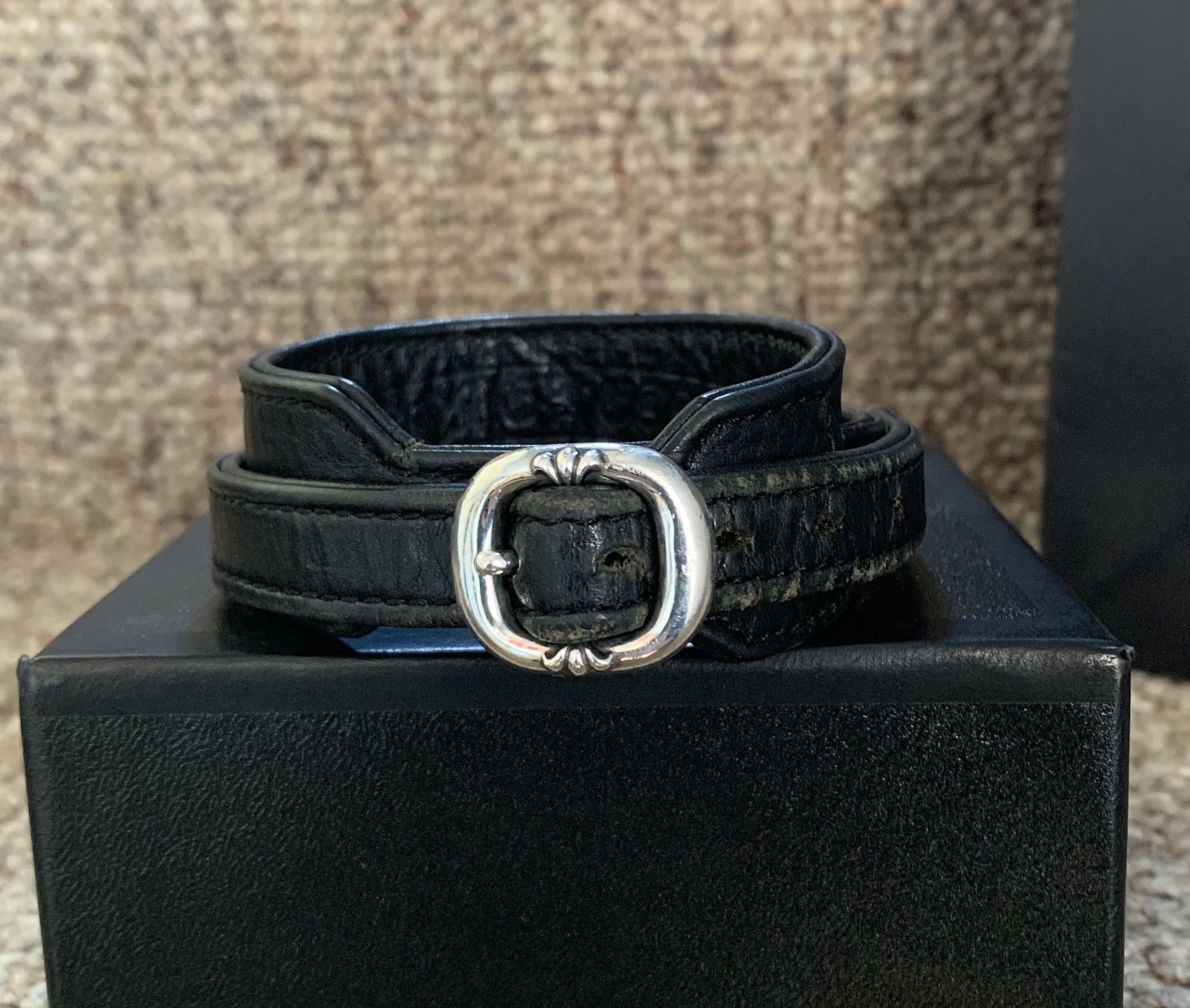 Chrome Hearts Chrome Hearts Adjustable Leather Silver Gunslinger Bracelet Size ONE SIZE - 2 Thumbnail