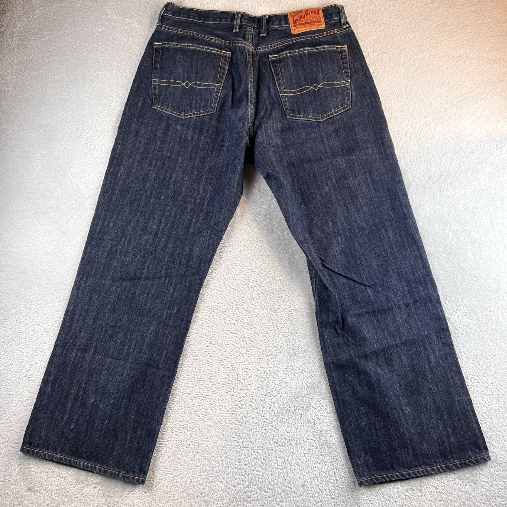 Lucky Brand Lucky Brand Jeans Mens 34 Short Blue Straight 5-Pocket Denim Cotton Regular 33x29 Vintage 361 Model Y2K Era Size US 34 / EU 50 - 2 Thumbnail