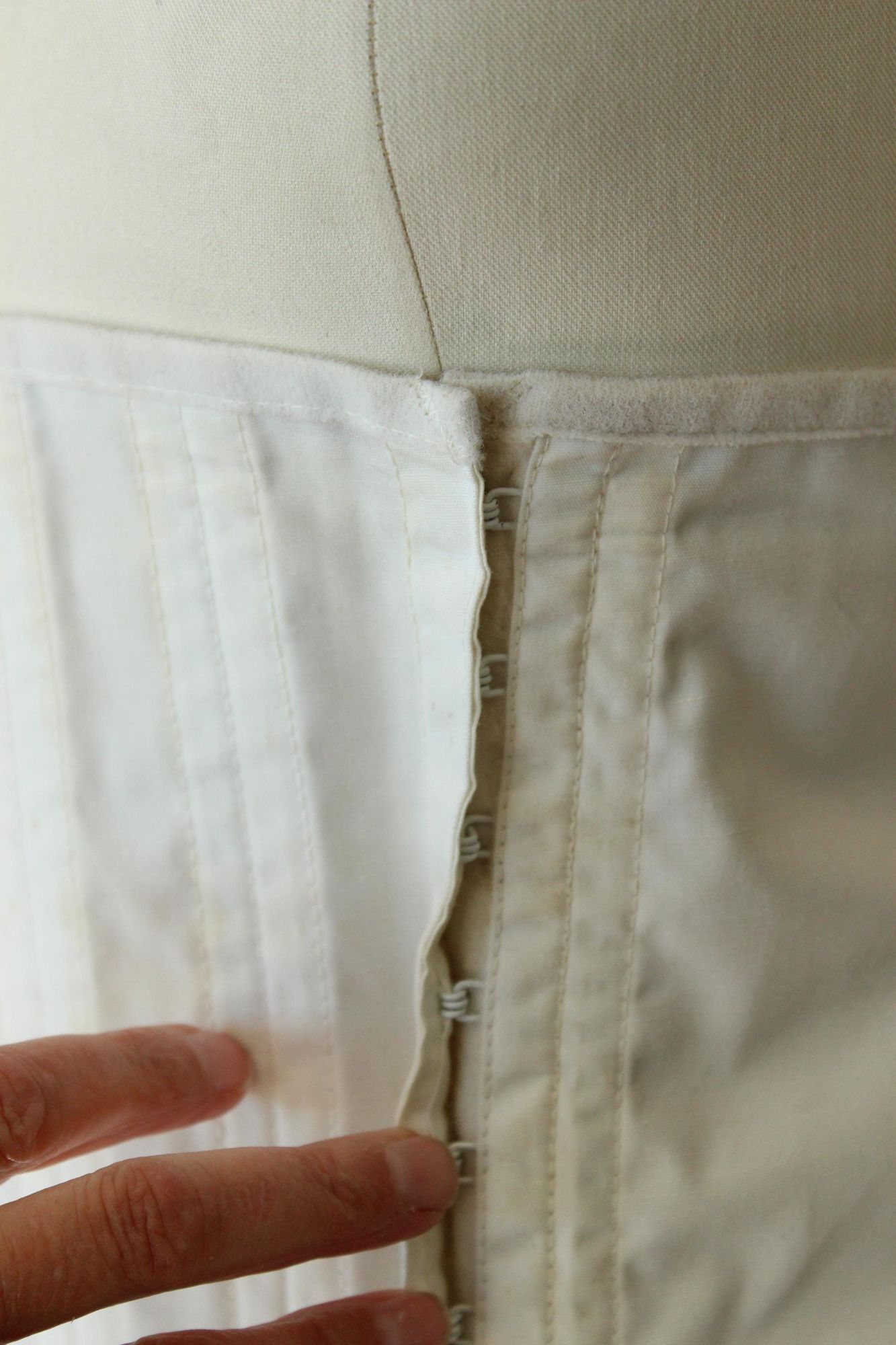 Vintage Vintage 1970s Boned Corset, Sears Medical Laced Girdle Suppo Size ONE SIZE - 4 Thumbnail