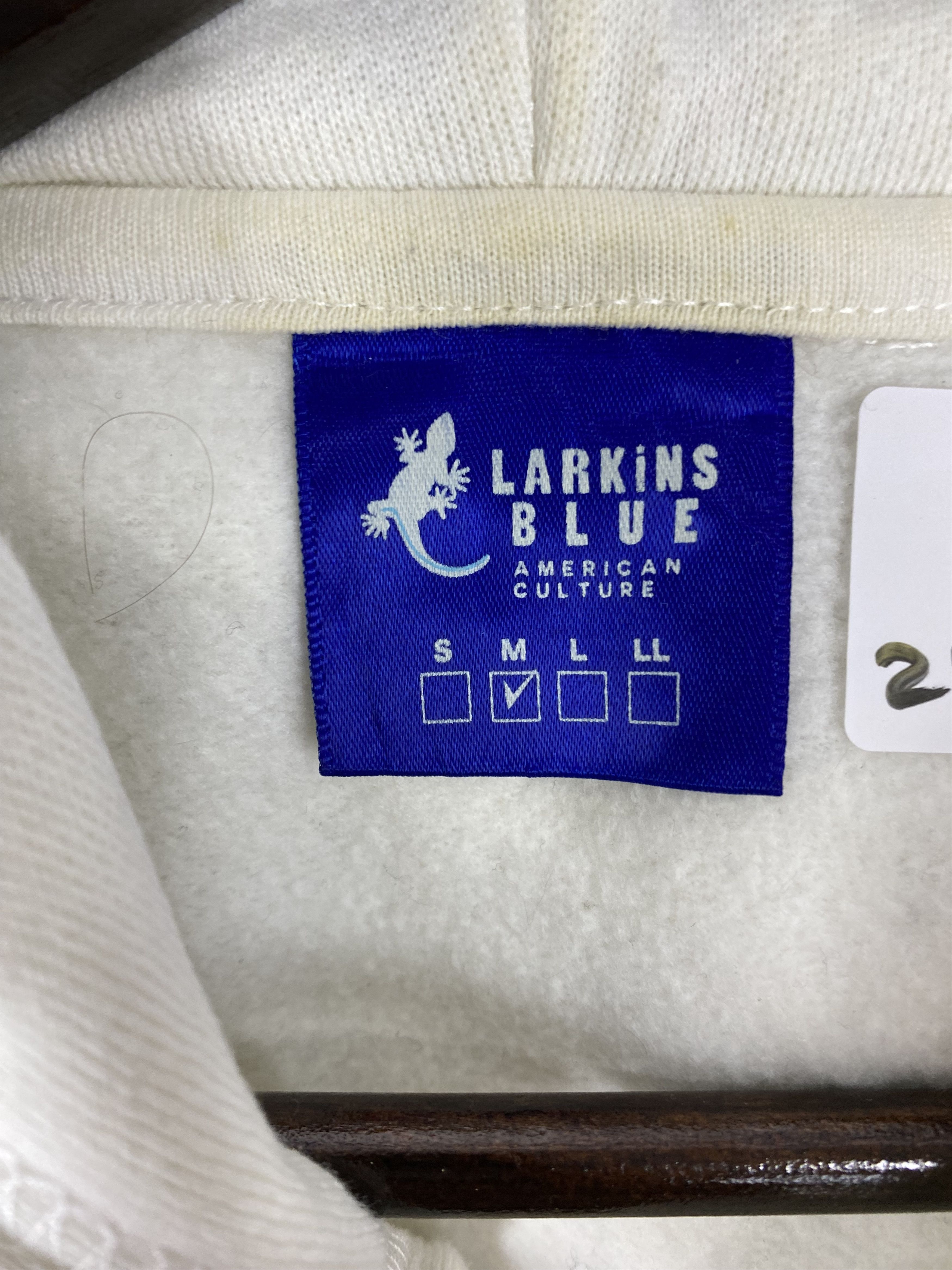 Designer Vintage Larkins Blue Pullover Hoodies PS0358 Size US M / EU 48-50 / 2 - 9 Thumbnail