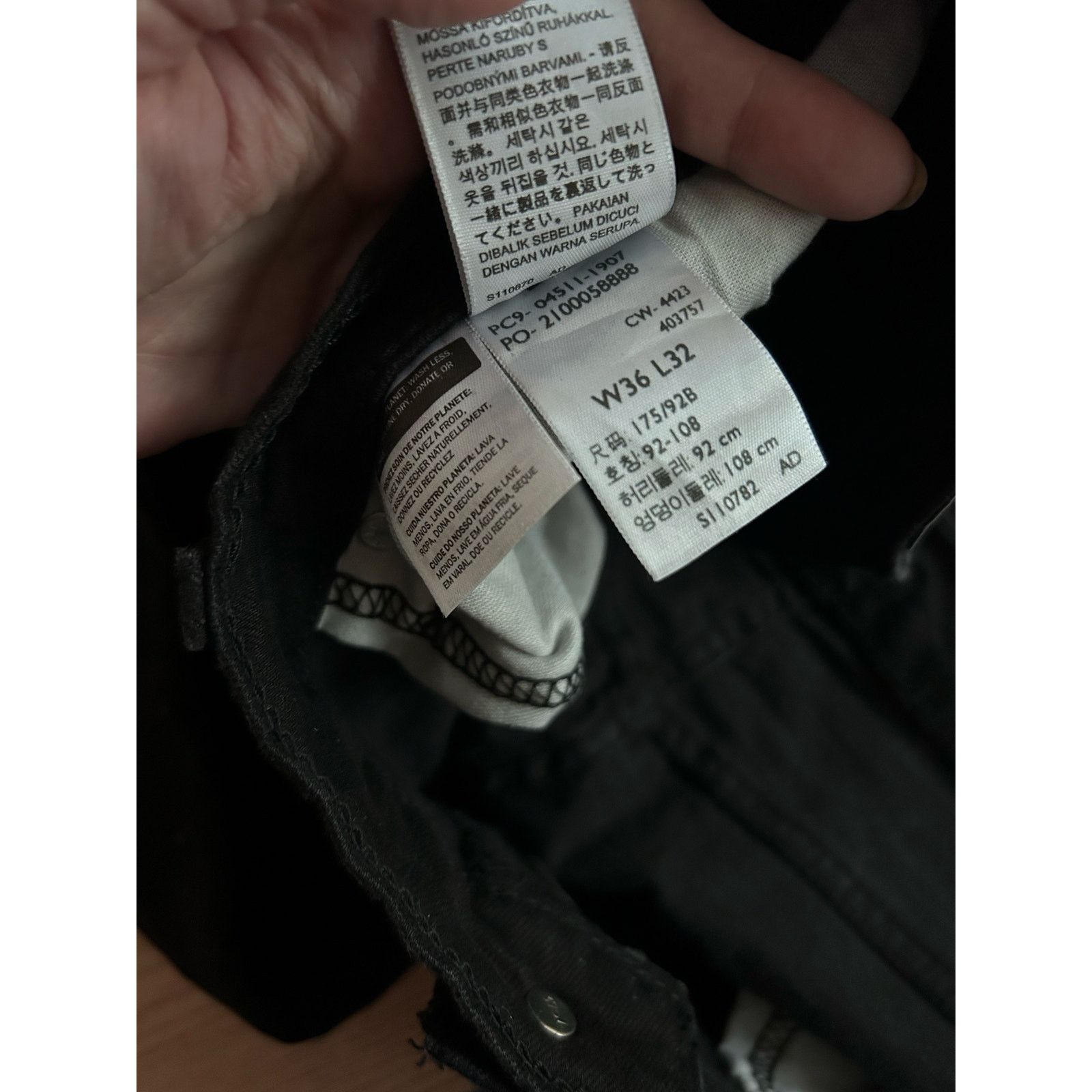 Levi's New Men Levi’s 511 Straight Leg Stretchy Jeans black 36”x32” Size US 36 / EU 52 - 5 Thumbnail