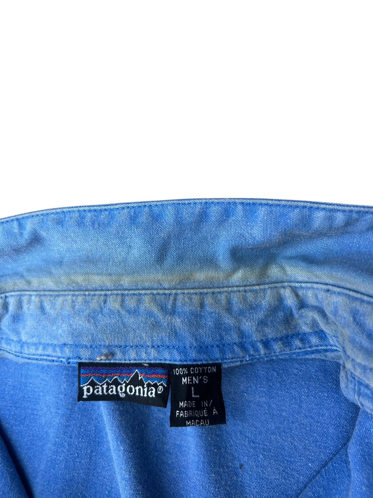 Patagonia Vintage 90s Patagonia Waxed Cotton Canvas Shirt Oversized Size US L / EU 52-54 / 3 - 16 Thumbnail