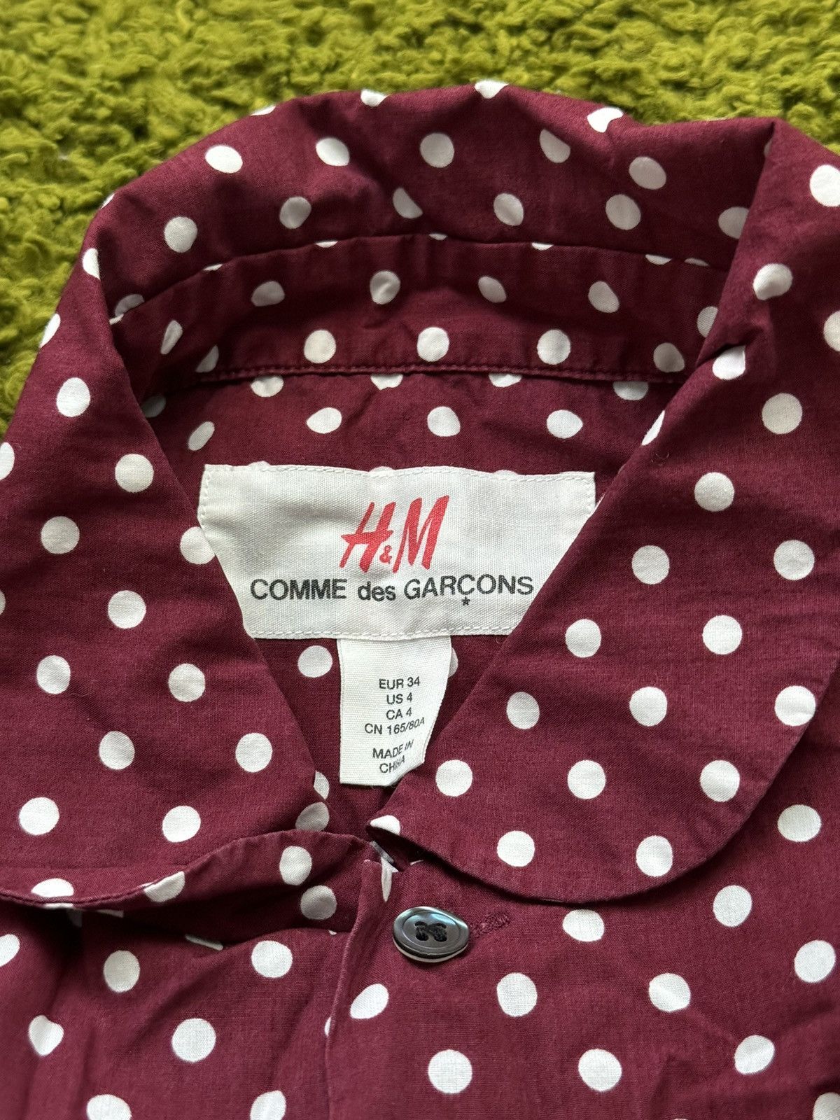 Comme des Garcons × Japanese Brand Comme des Garçons CDG x H&M avant garde polk dot shirt Size S / US 4 / IT 40 - 5 Thumbnail