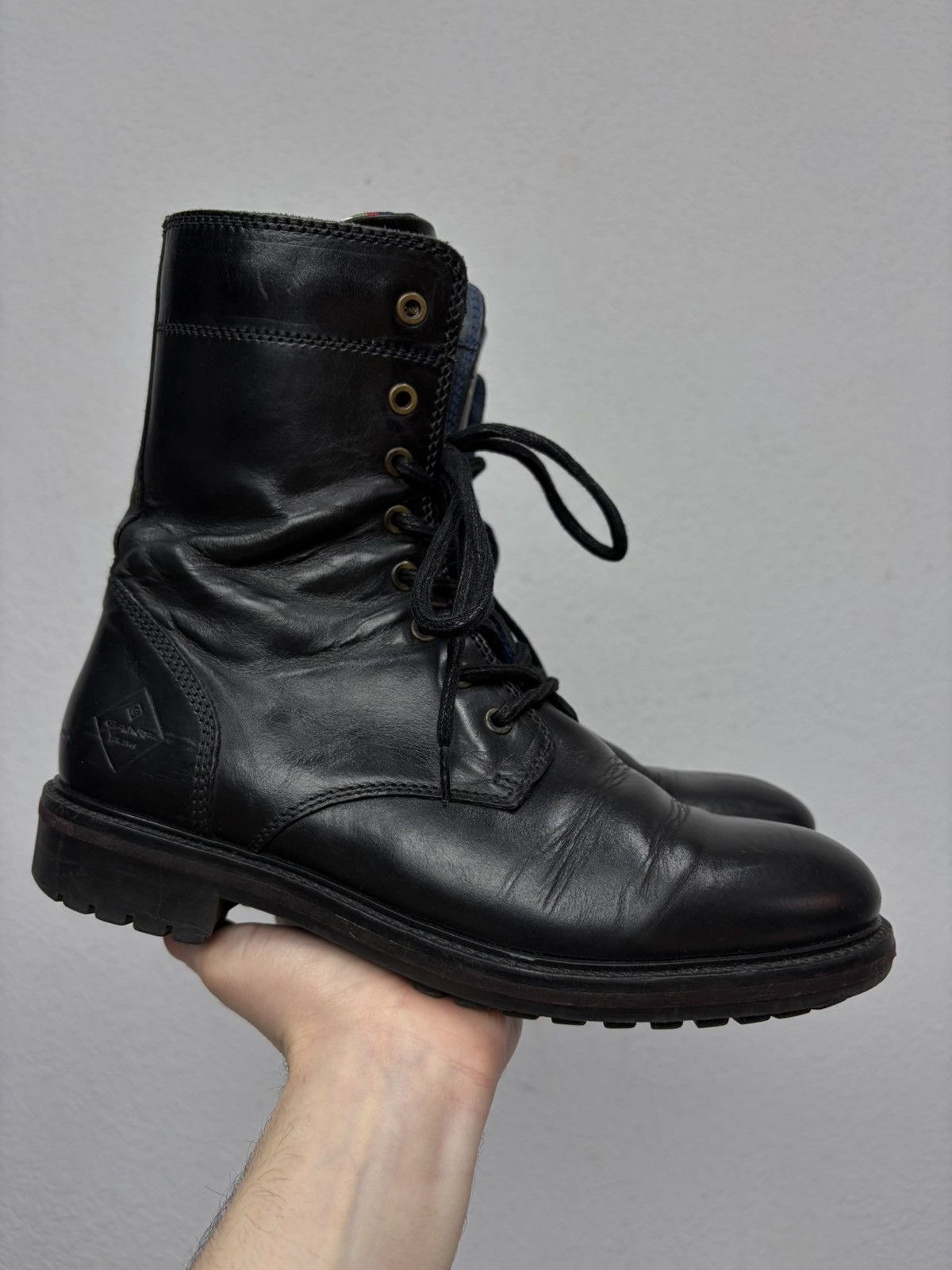 If Six Was Nine Artisan Black Harness High Guidi Vibe Leather Biker Boots Size US 9 / EU 42 - 15 Thumbnail