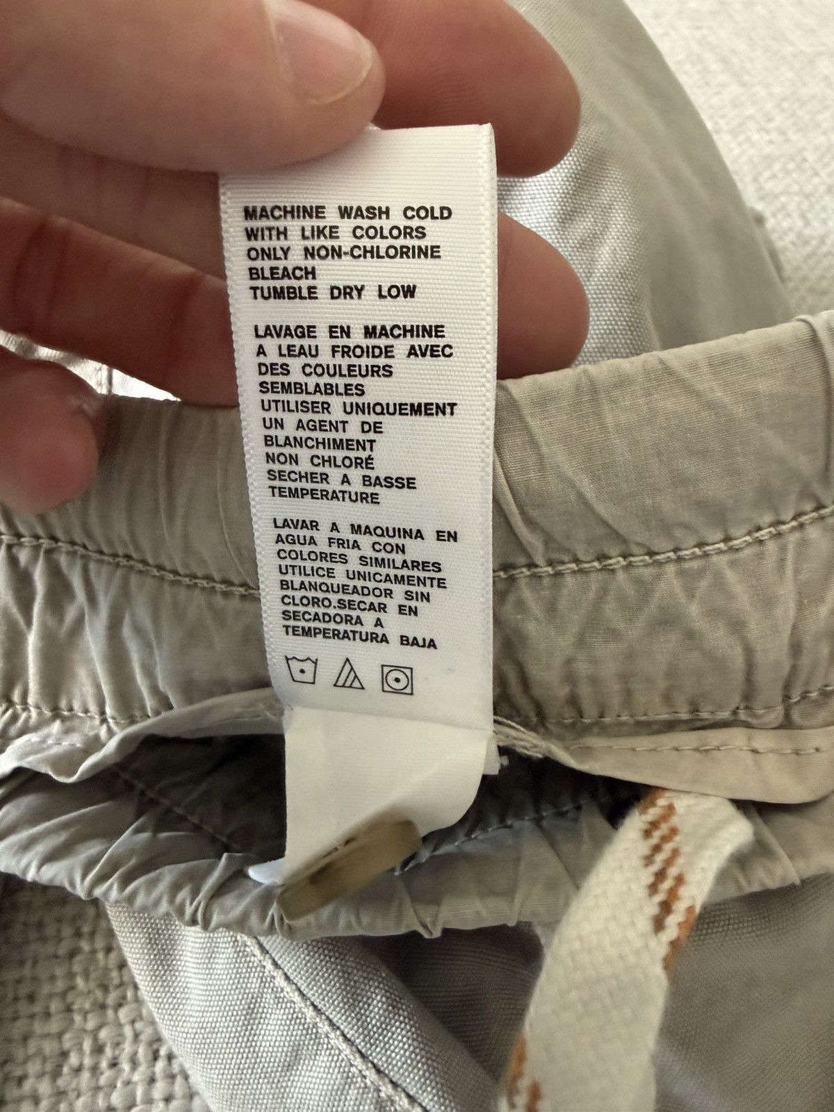 James Perse James Perse Standard Drawstring Short — Stone/Khaki Size US 32 / EU 48 - 5 Thumbnail