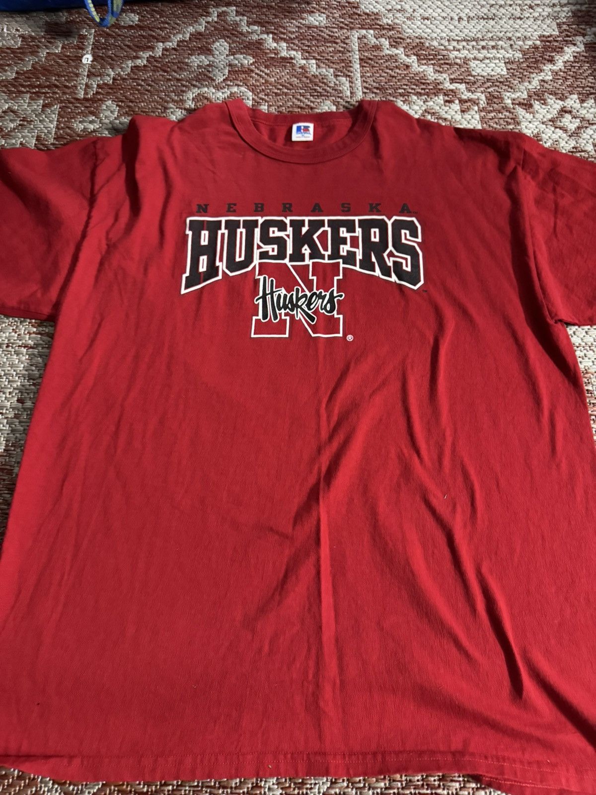 Russell Athletic Nebraska Huskers Vintage Tee Russel Athletic Sz XL Red Size US XL / EU 56 / 4 - 1 Thumbnail